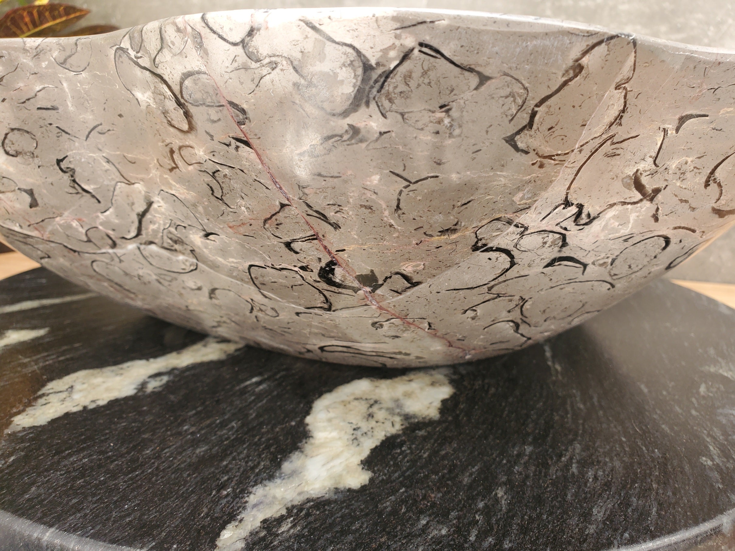 S32_19 Marble Vessel Bathroom Sink - 18 x 17 inch