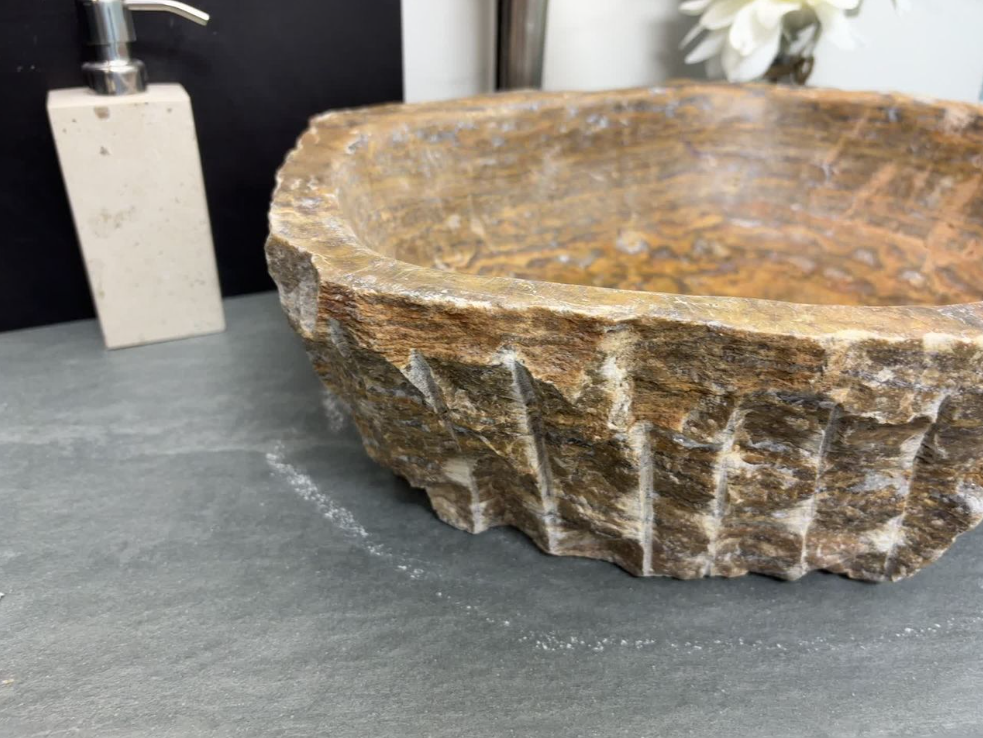 S13_15 Onyx Vessel Bathroom Sink (Oval)
