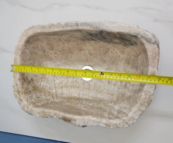 S15_07 and S13_12 Onyx Stone Vessel Bathroom Sink Set