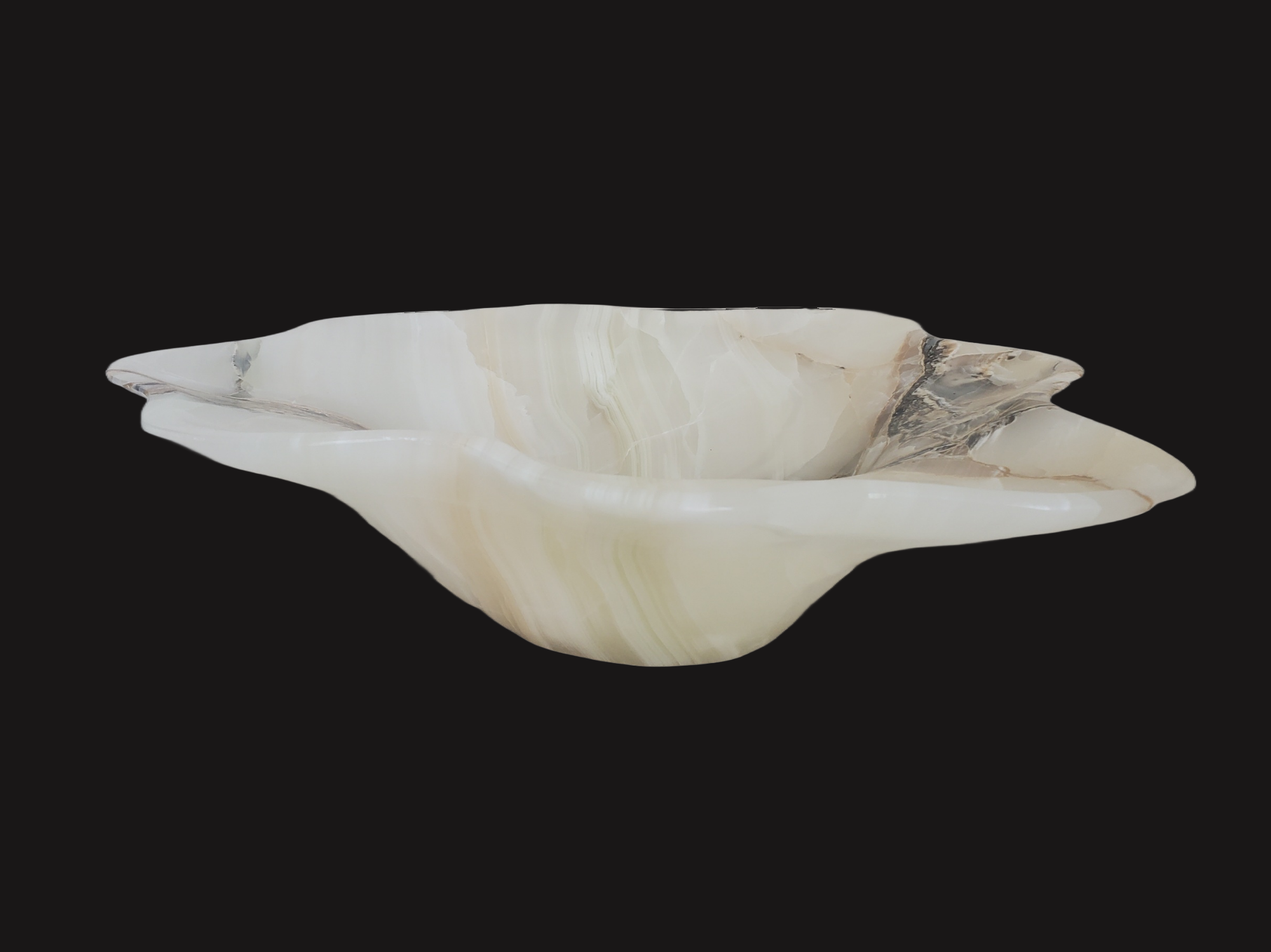 S21_19 Onyx Stone Bathroom Vessel Sink - 19.5 x 18.5 inch