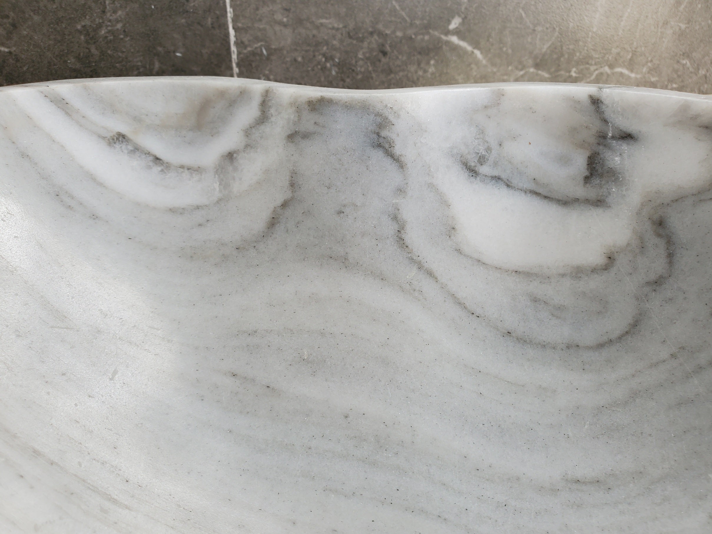 S33_31 Vego Marble Bathroom Vessel Sink - 18 x 16 inch