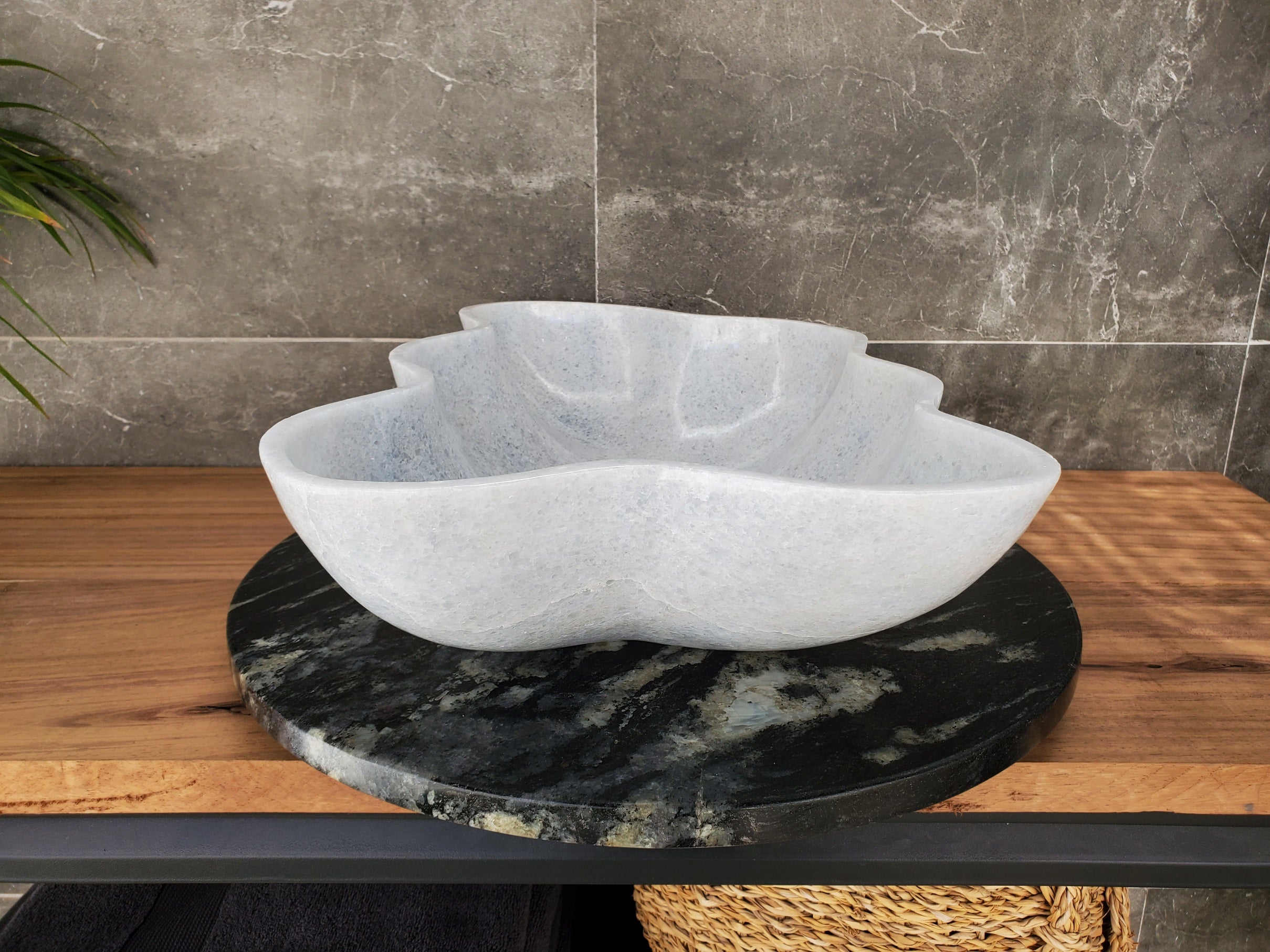 S33_51 Guadiana Marble Bathroom Vessel Sink - 20.5 x 12 inch