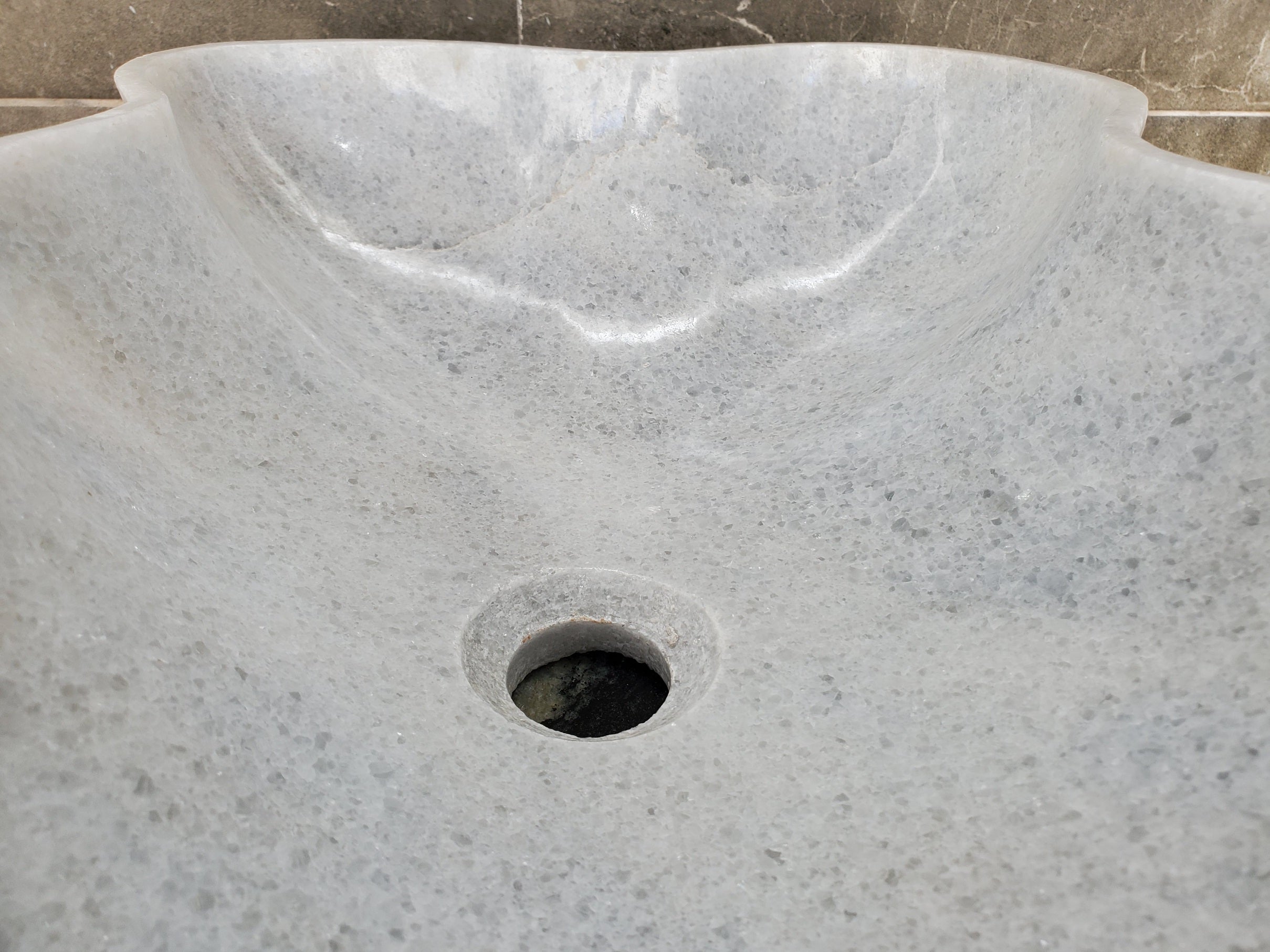 SET3305 Marble Stone Master Bath Set of 2 (Two) Vessel Sinks