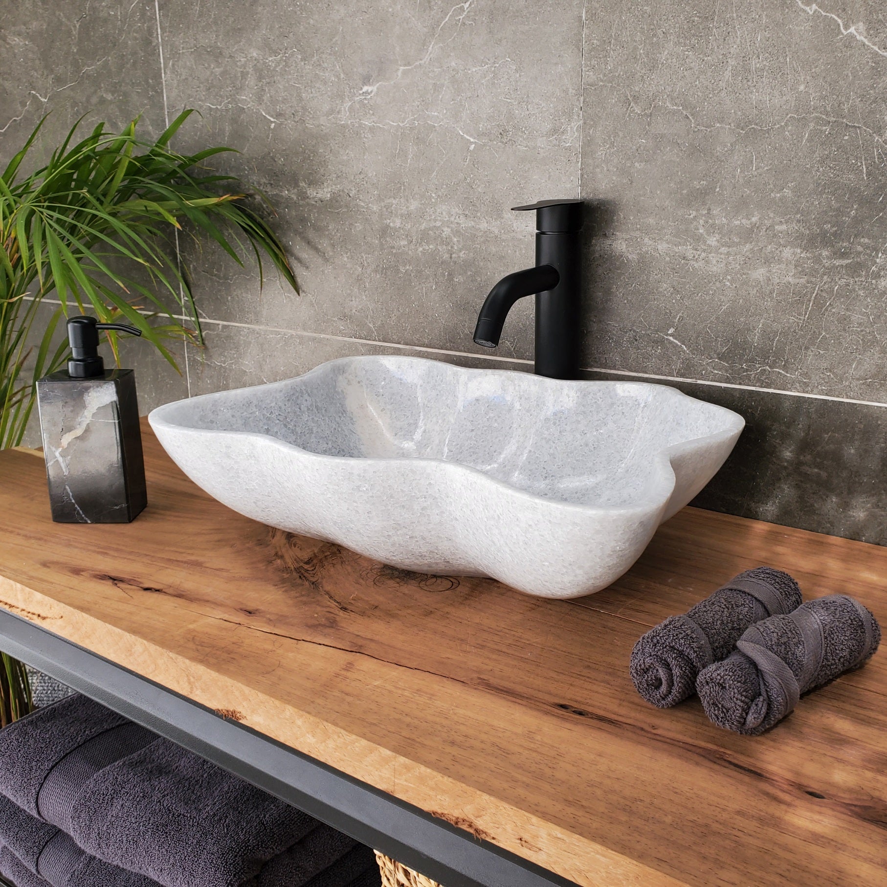 S33_50 Guadiana Marble Bathroom Vessel Sink