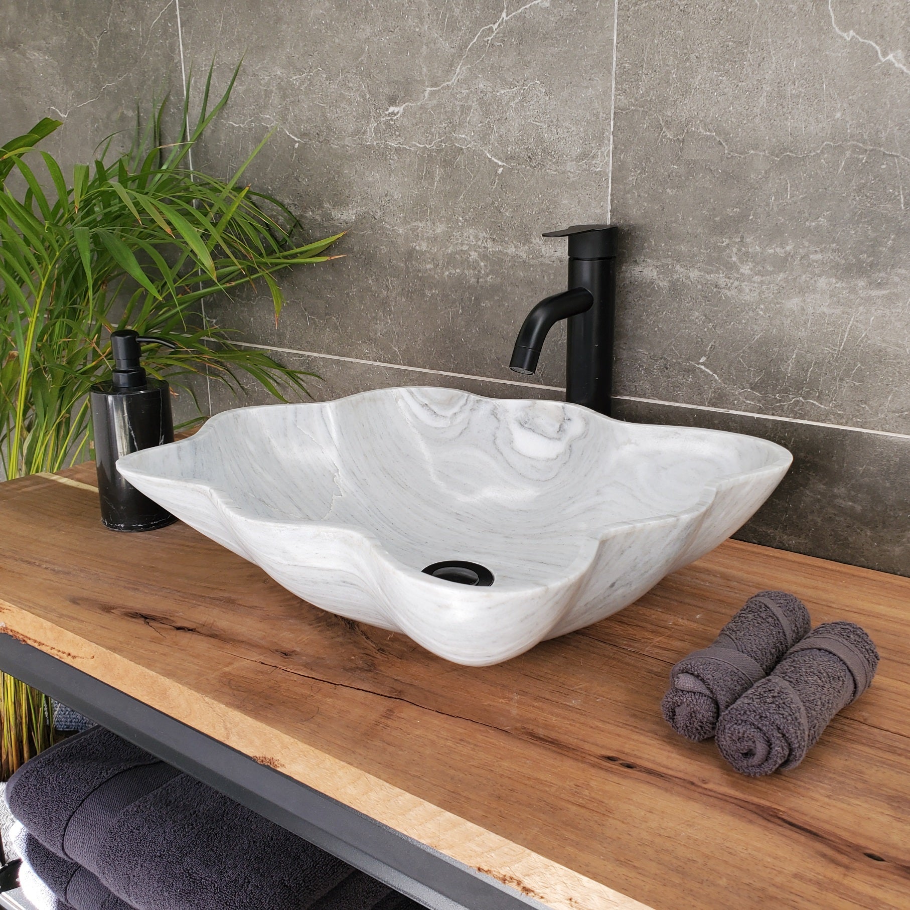 S33_31 Vego Marble Bathroom Vessel Sink