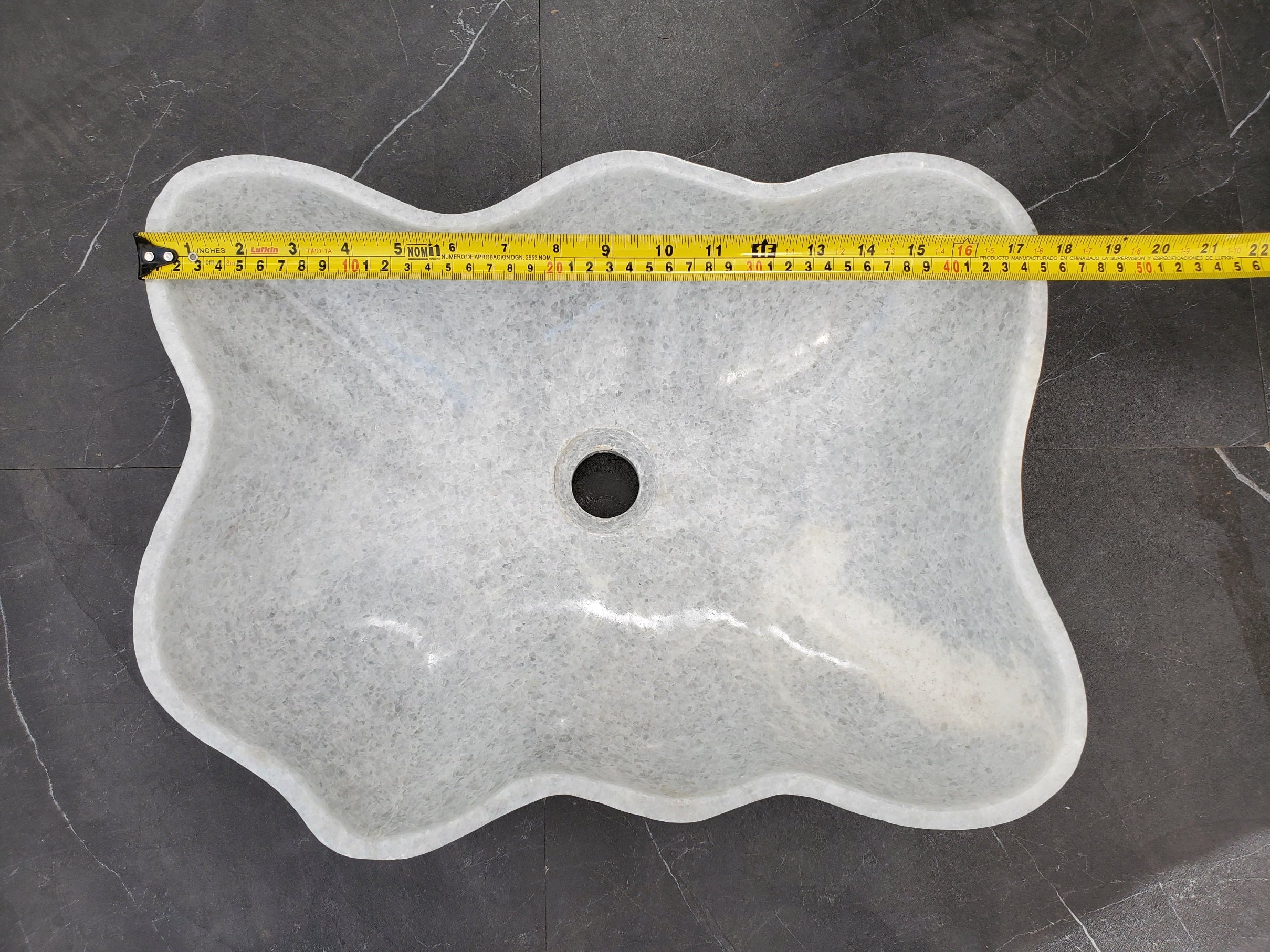 S33_50 Guadiana Marble Bathroom Vessel Sink- 17.5 x 13 inch