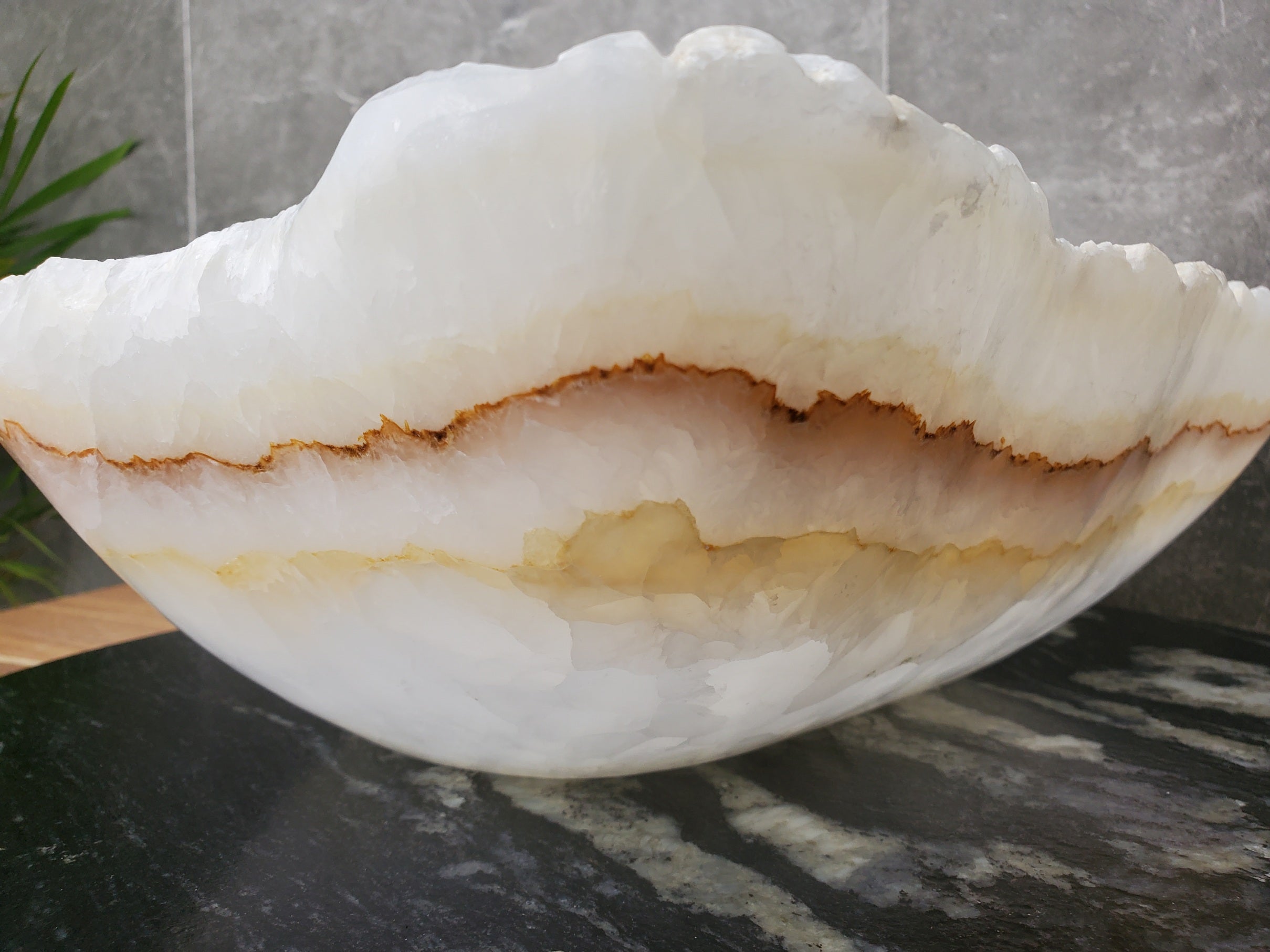 S32_03 Onyx Stone Vessel Bathroom Sink