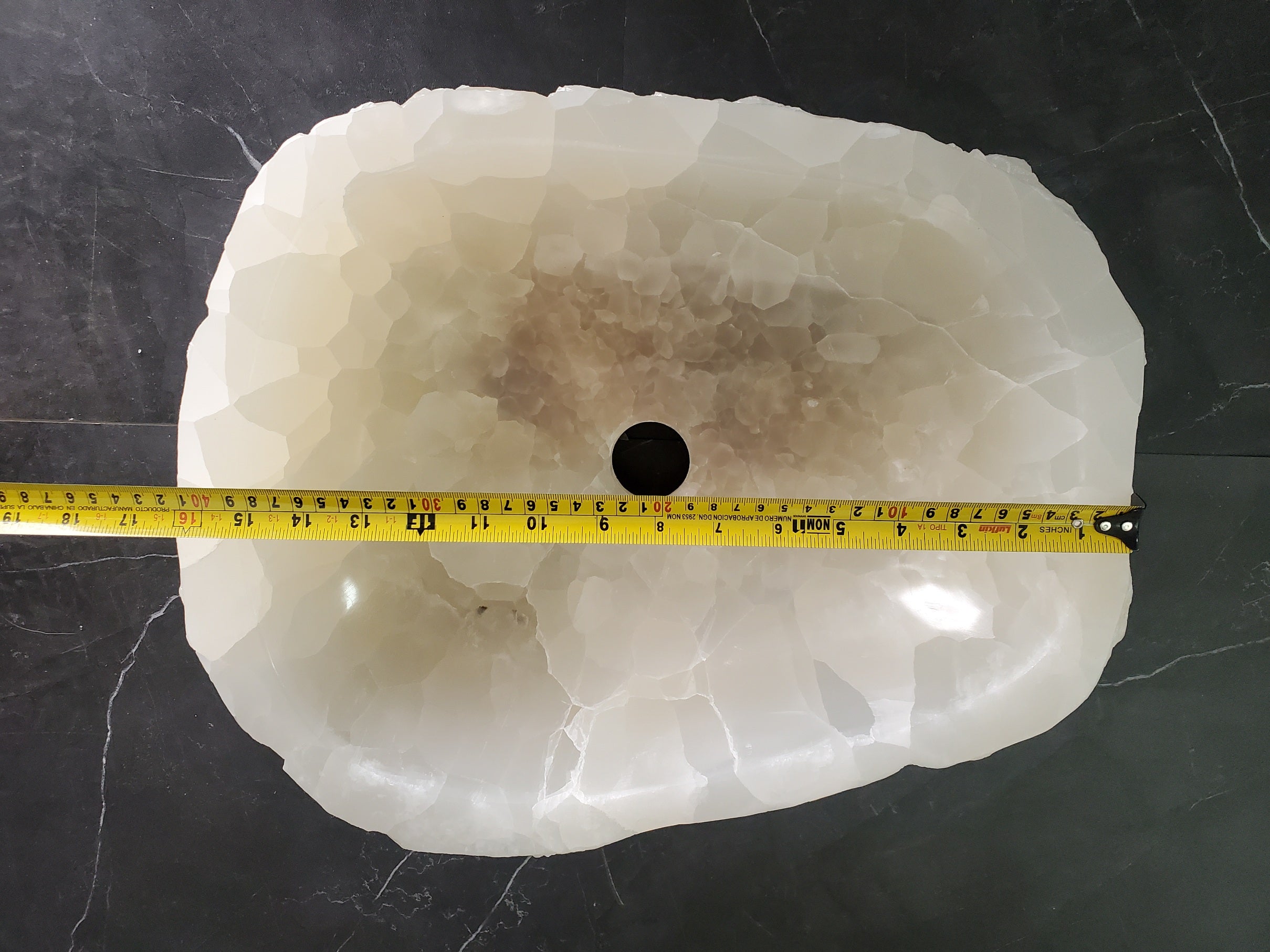 S33_19 Onyx Stone Vessel Sink