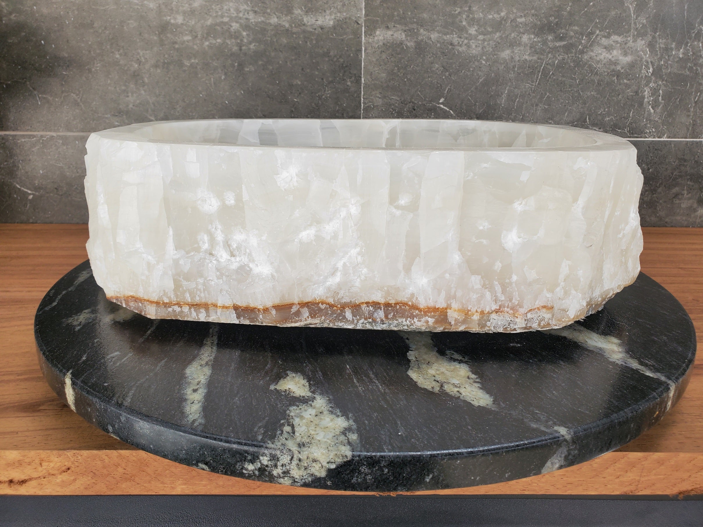 S33_19 Onyx Stone Vessel Sink