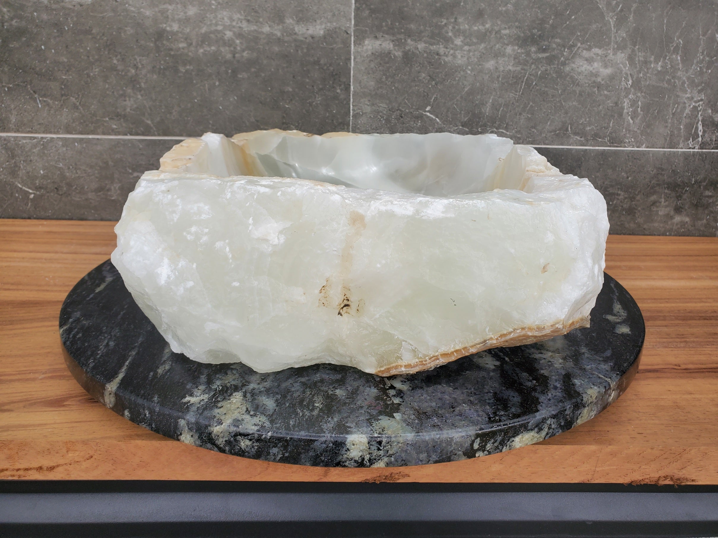 S31_48 Onyx Stone Vessel Bathroom Sink