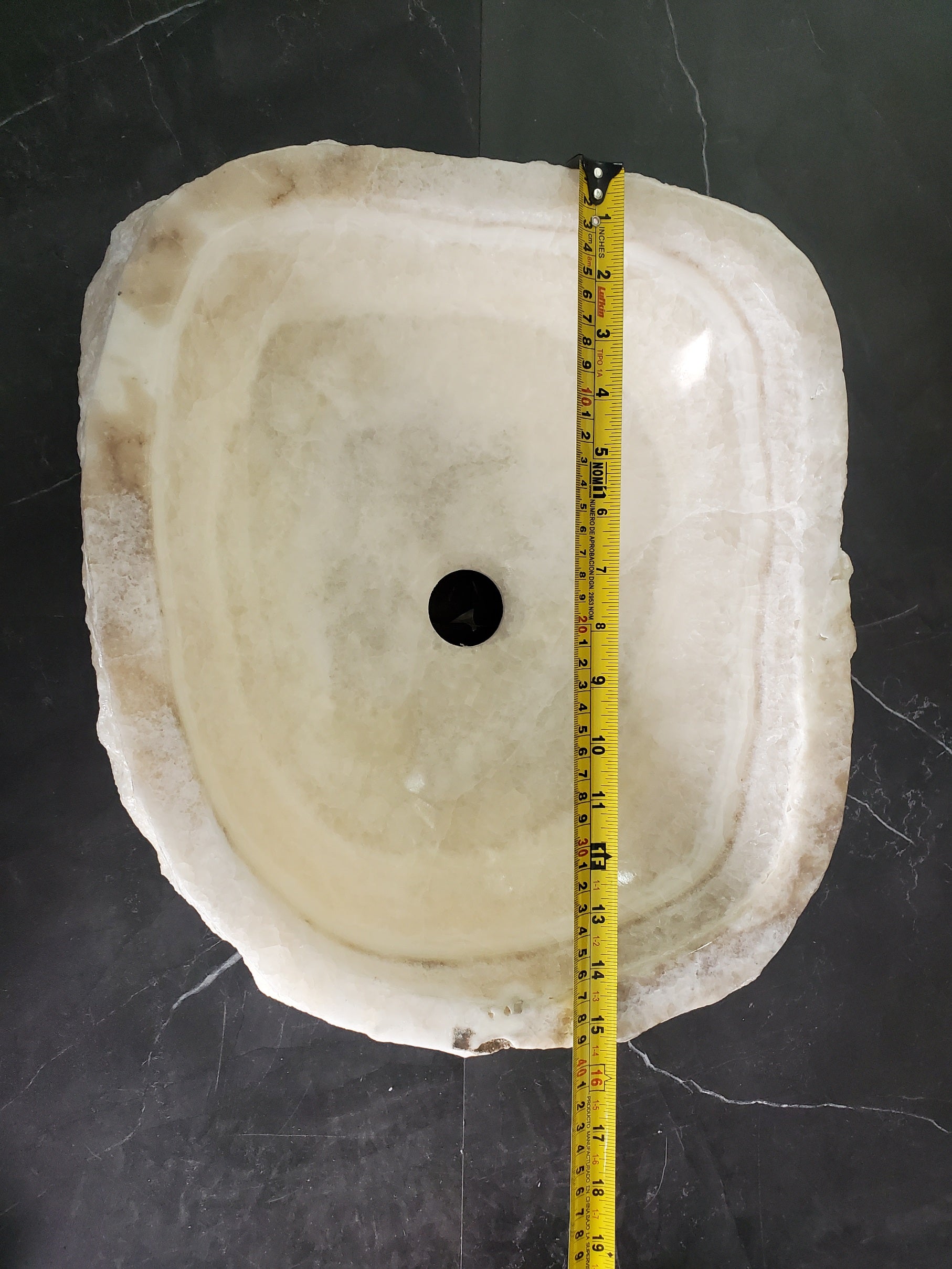 S33_18 Onyx Stone Vessel Sink