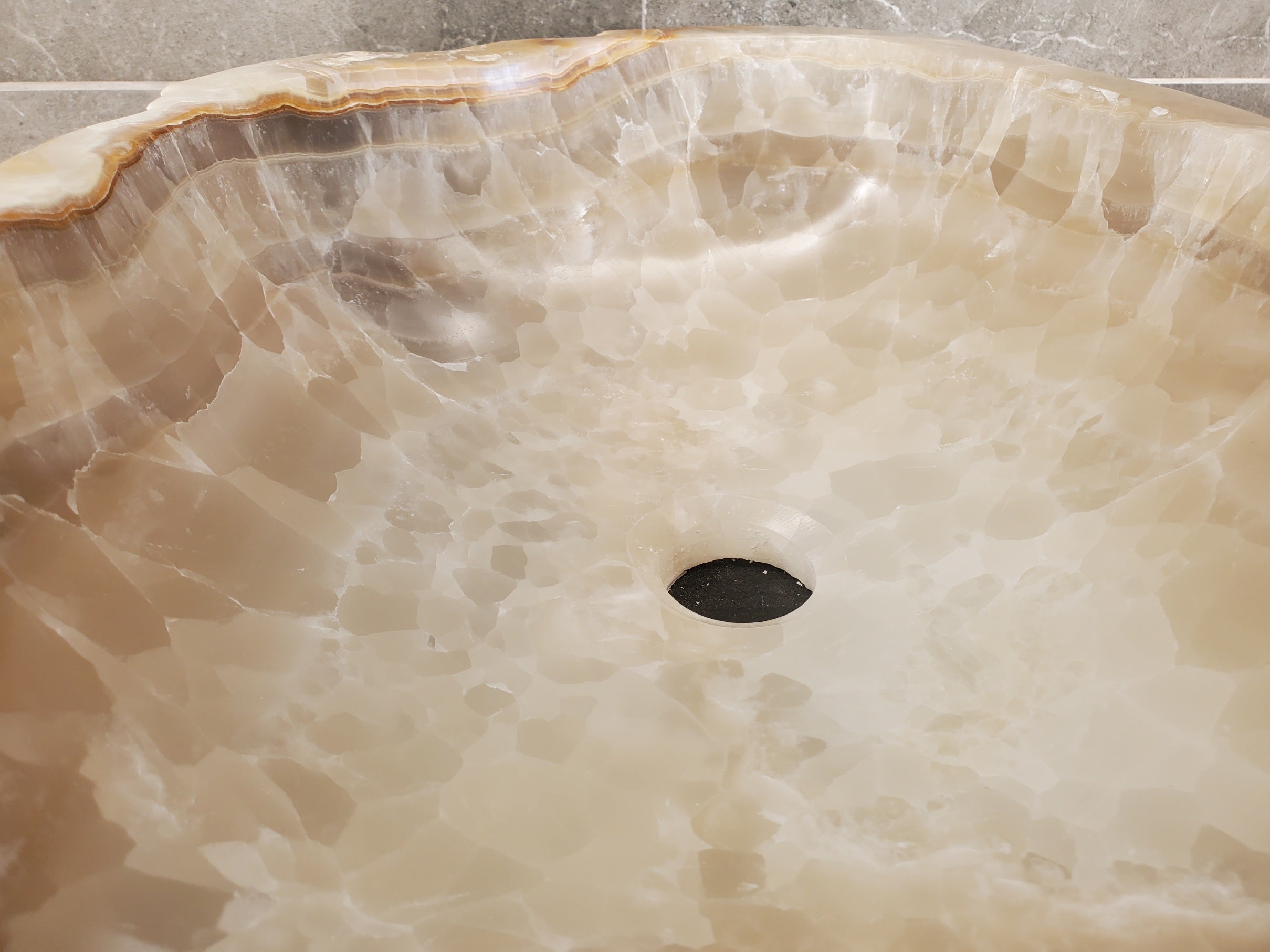 S33_15 Onyx Stone Vessel Sink