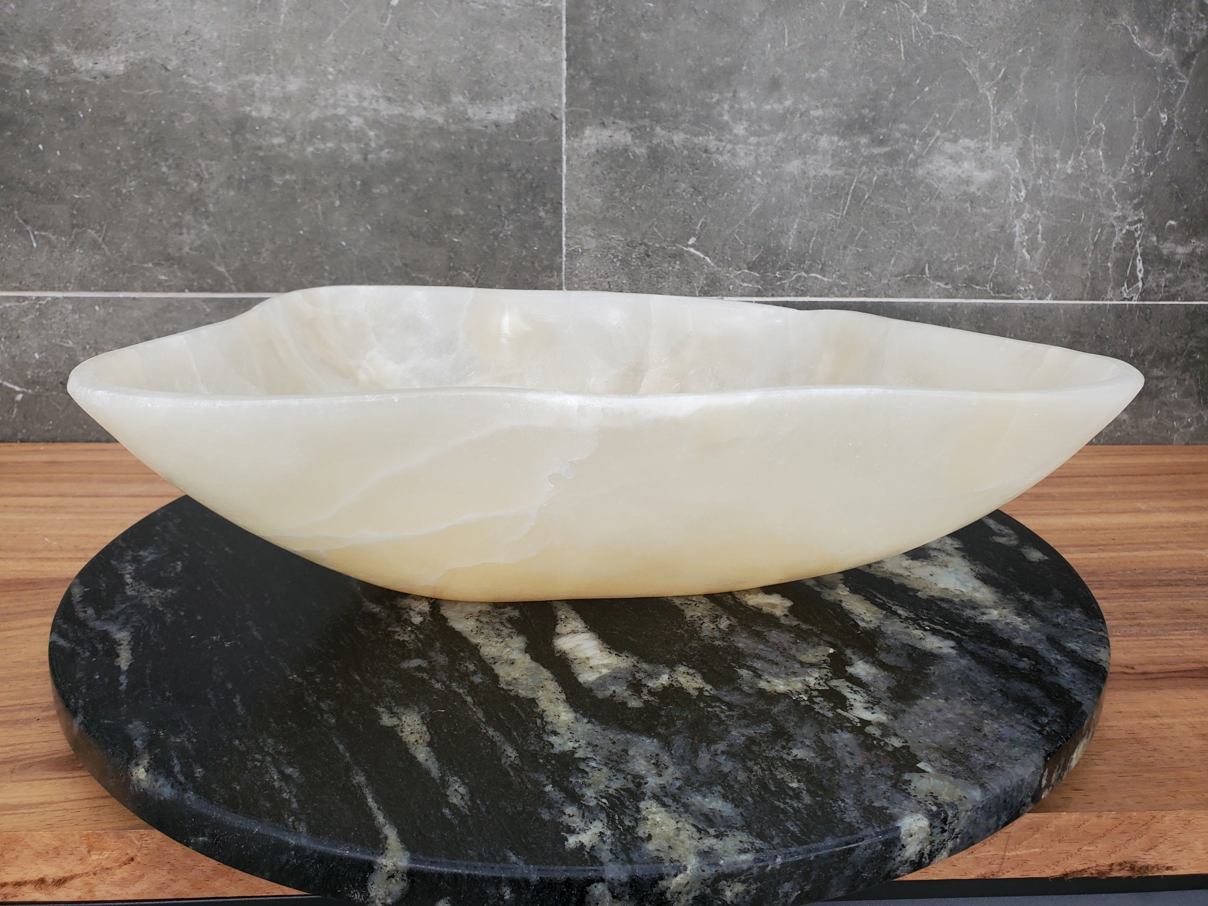 S32_04 Onyx Stone Vessel Bathroom Sink