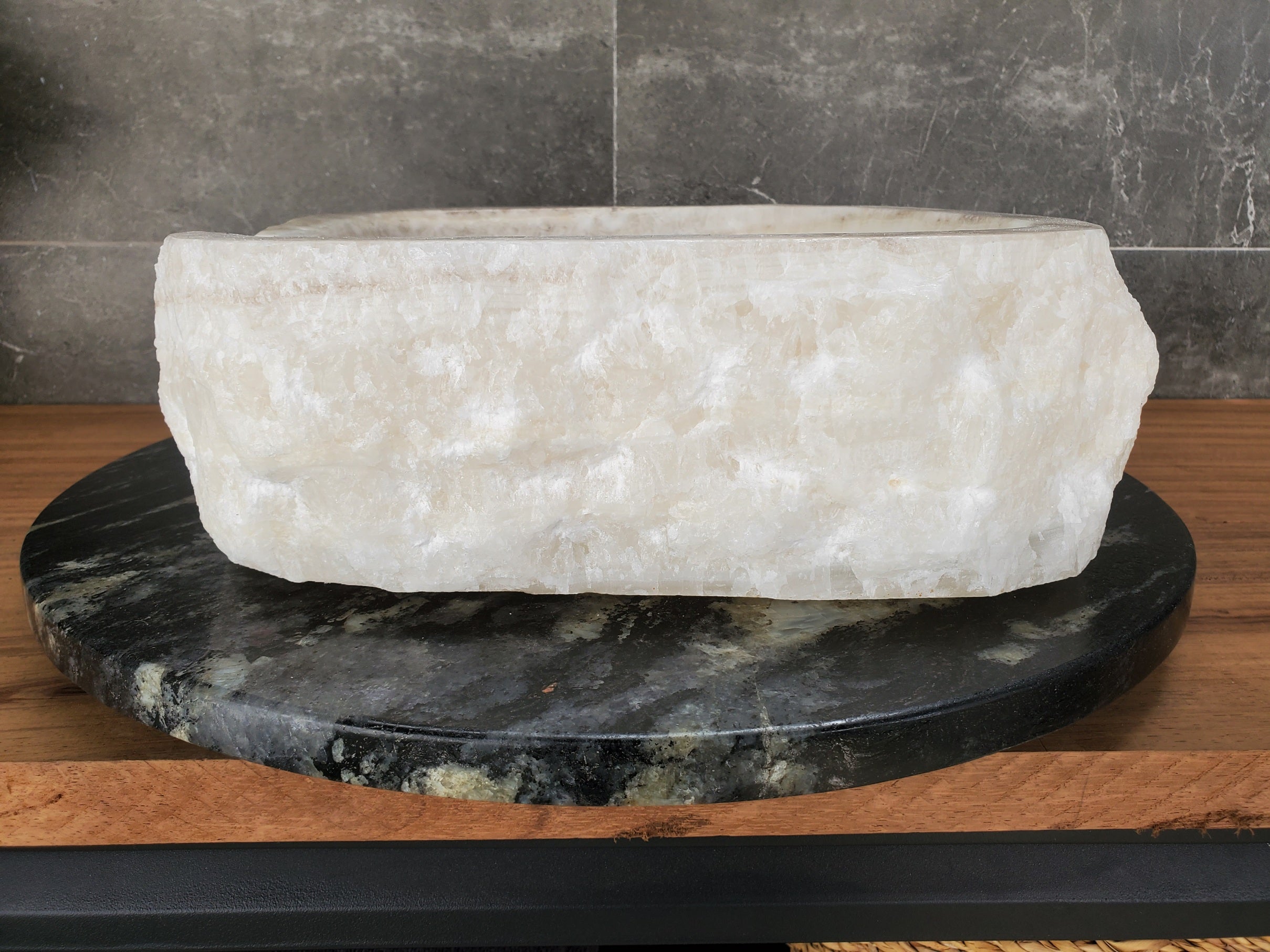 S33_18 Onyx Stone Vessel Sink