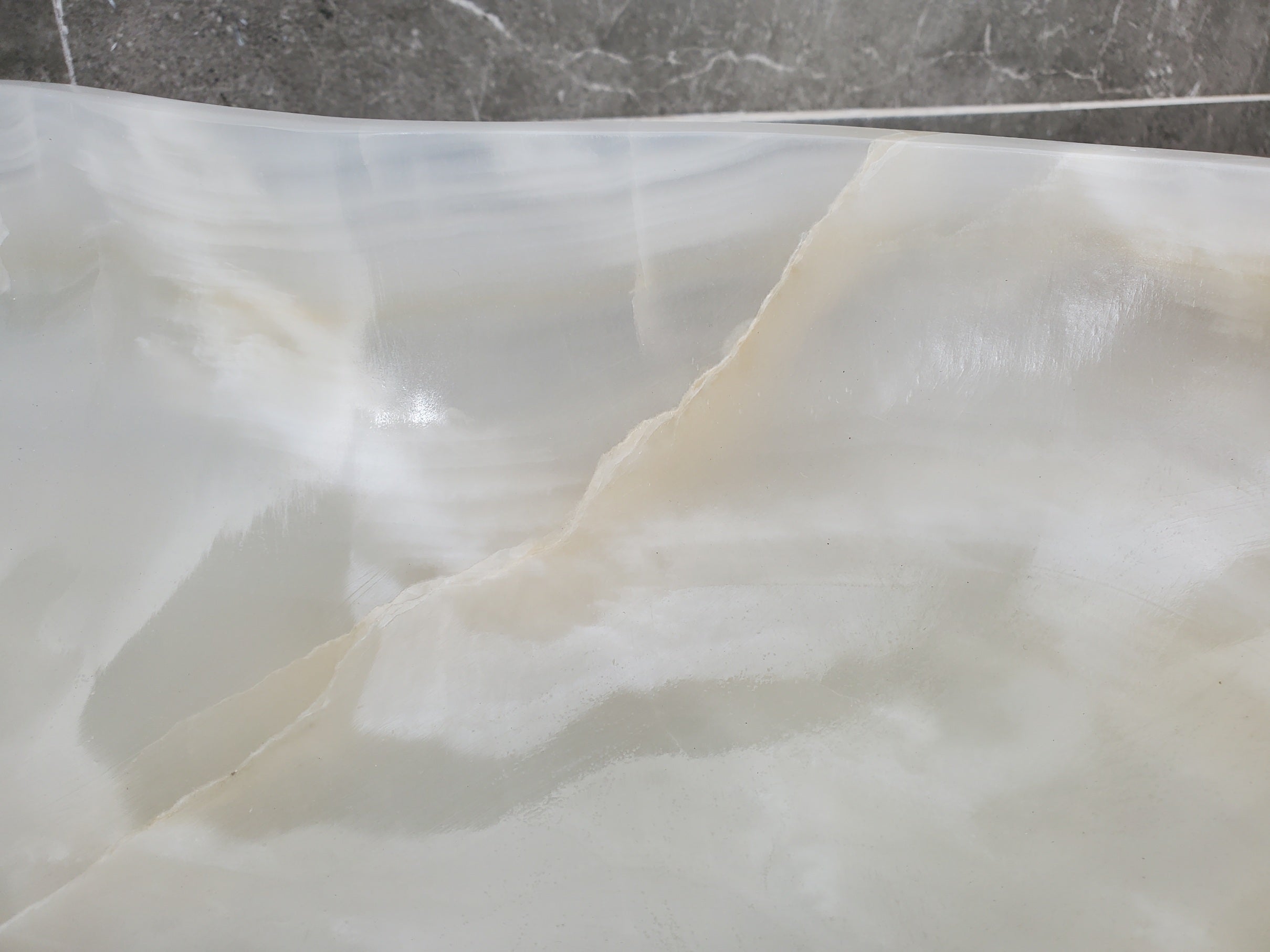 S32_08 Onyx Stone Vessel Bathroom Sink