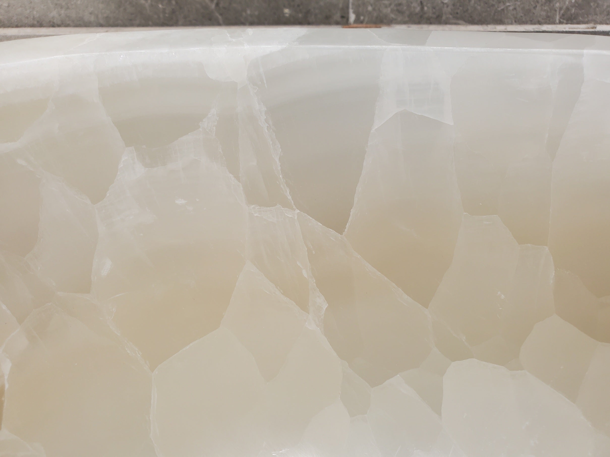 S33_20 Onyx Stone Vessel Sink - 16 x 13 inch
