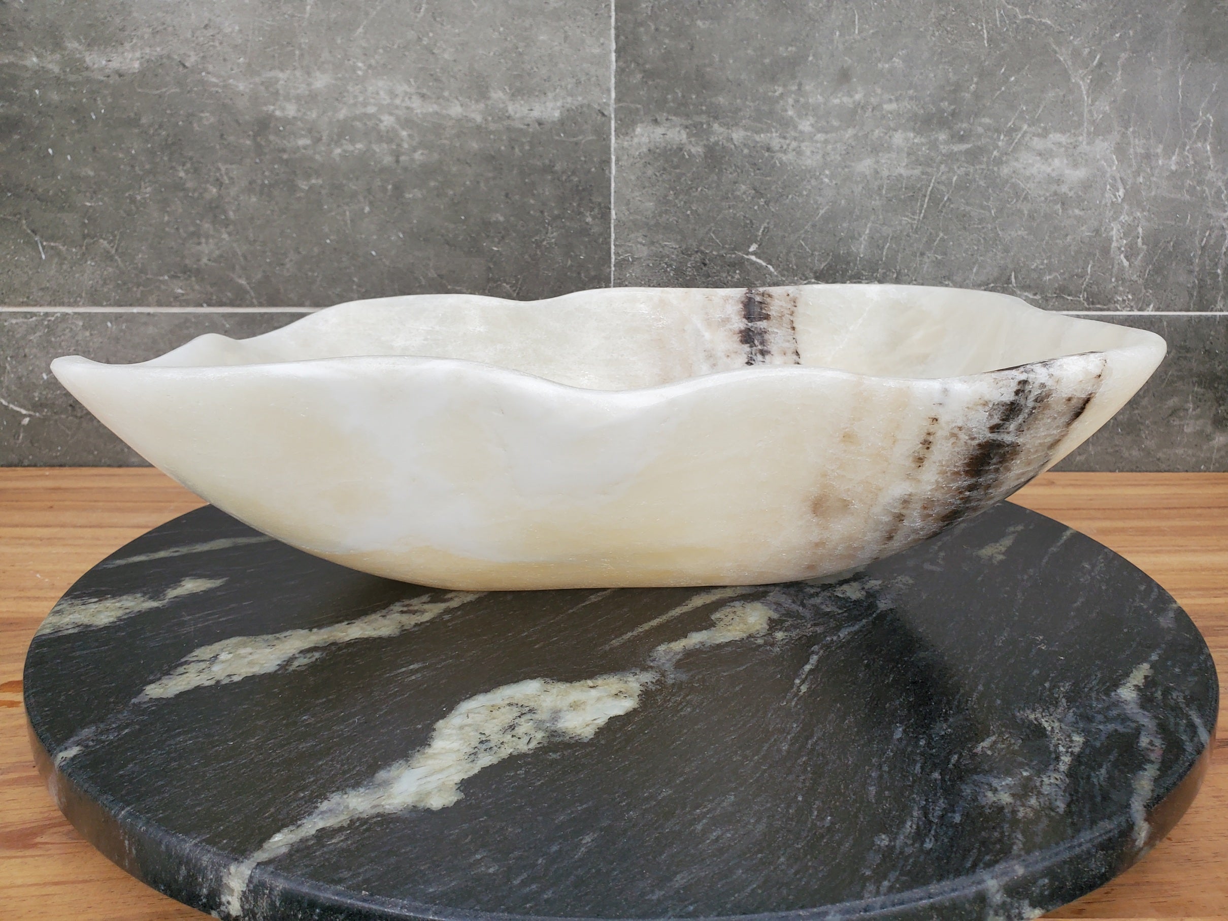 S32_05 Onyx Stone Vessel Bathroom Sink