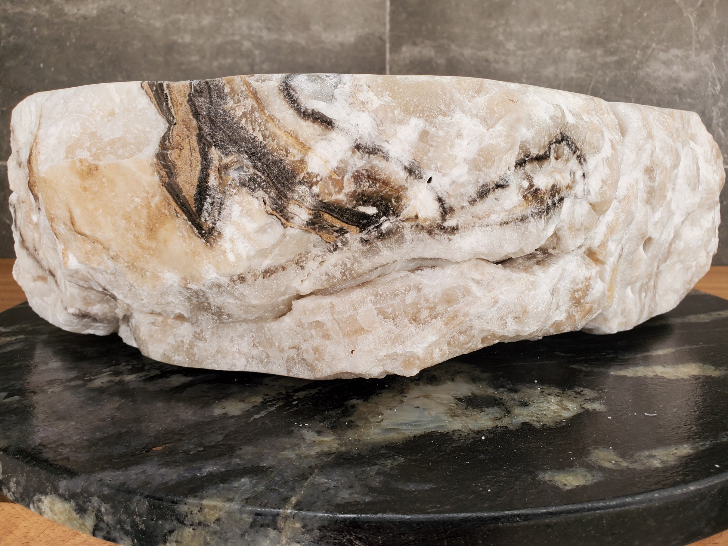 S33_10 Onyx Stone Vessel Sink