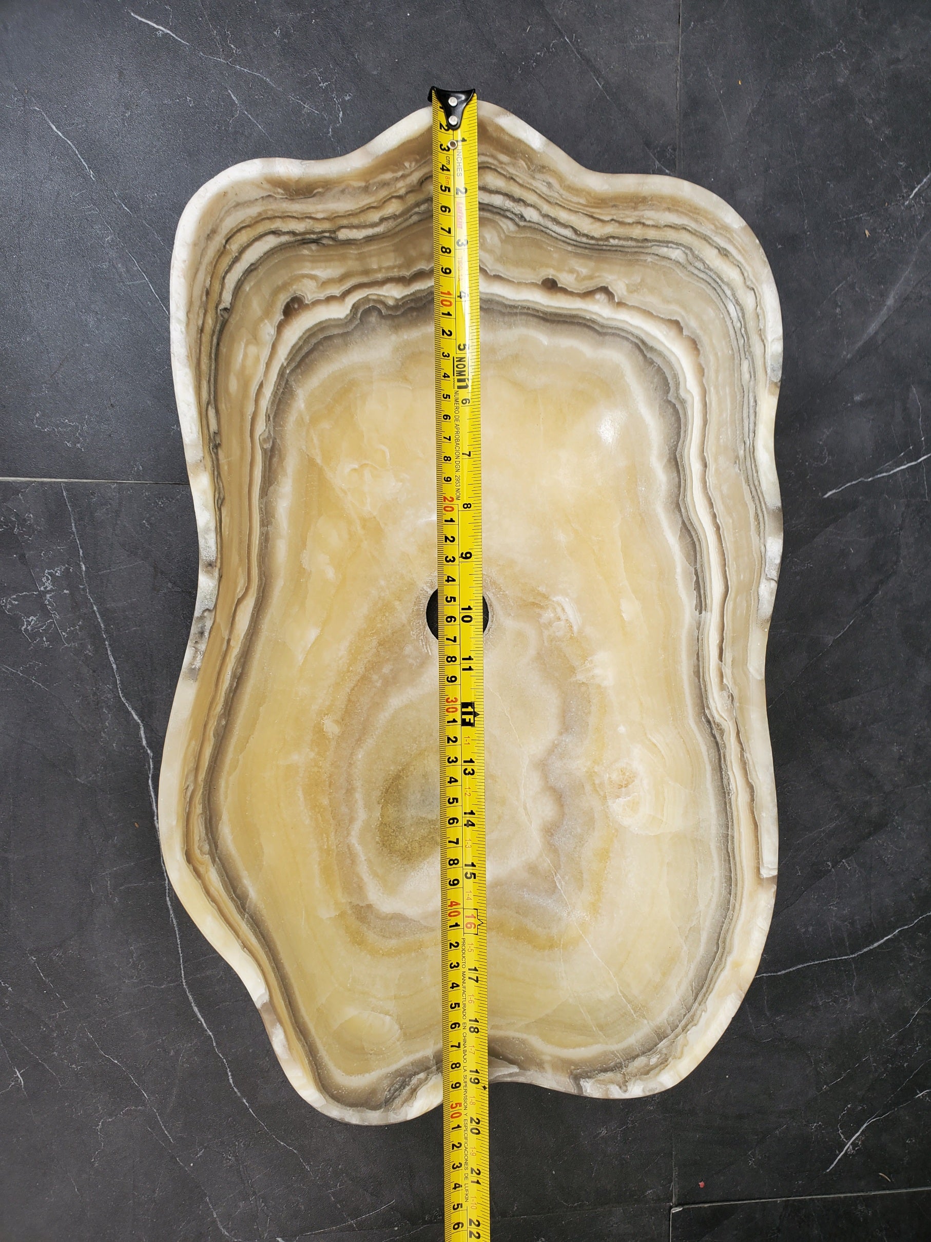S33_43 Onyx Bathroom Vessel Sink - 19 x 11.5 inch