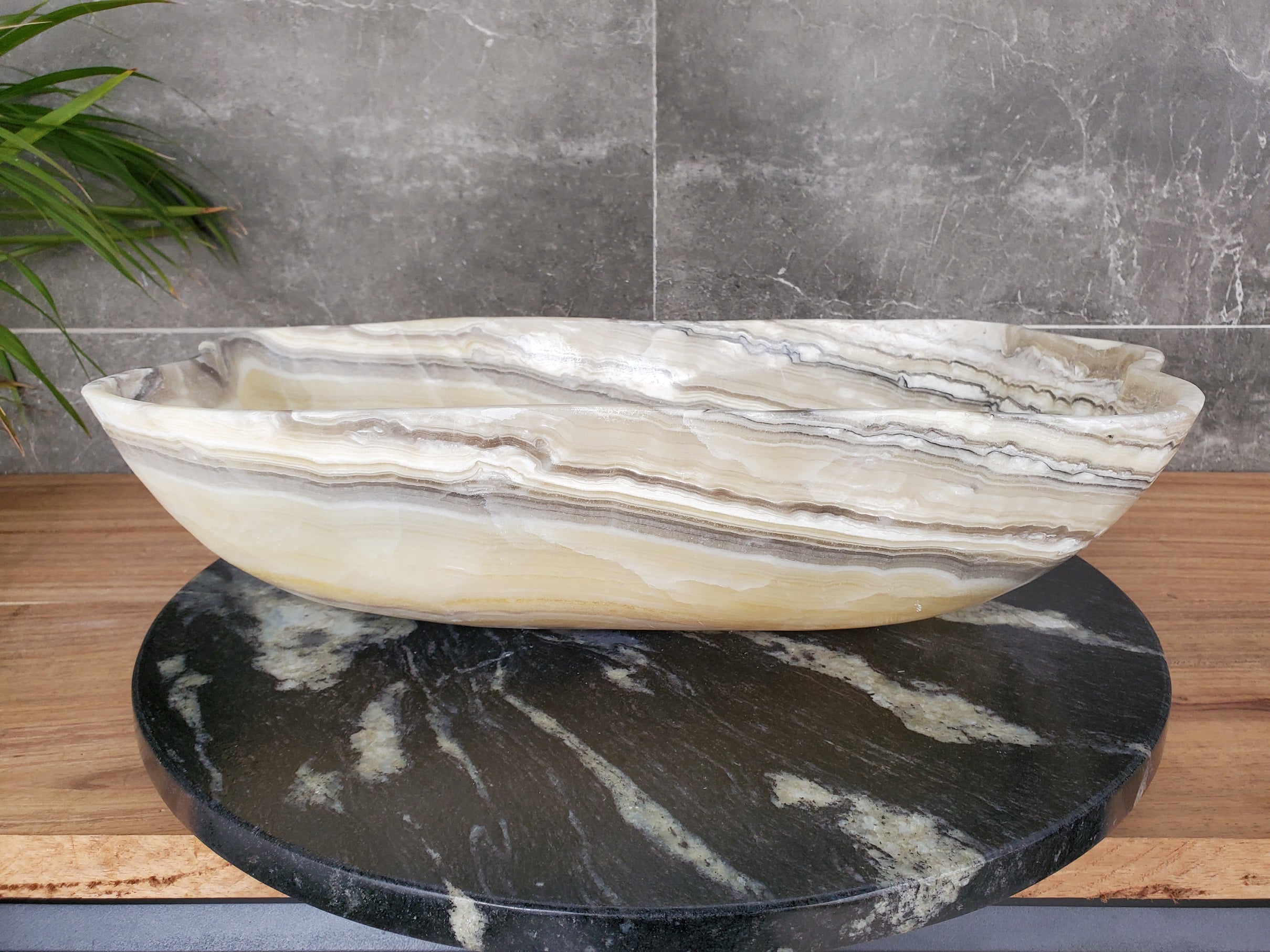 S33_43 Onyx Bathroom Vessel Sink - 19 x 11.5 inch