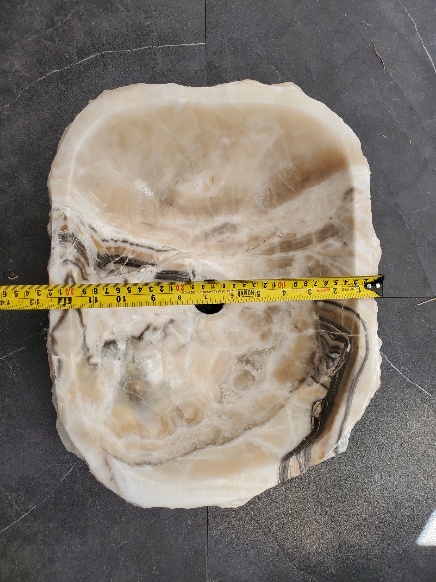 S33_10 Onyx Stone Vessel Sink