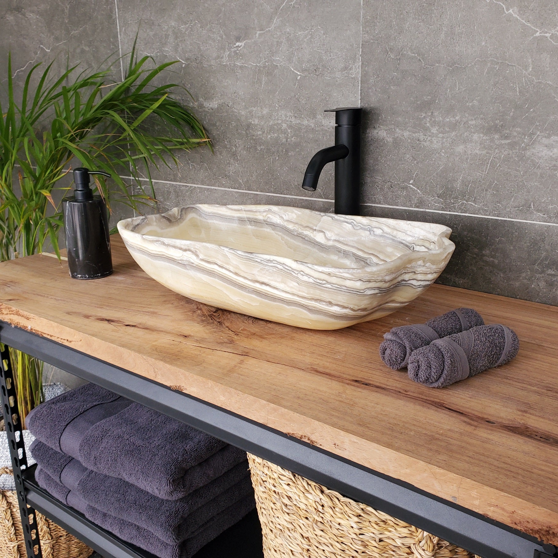 S33_43 Onyx Bathroom Vessel Sink