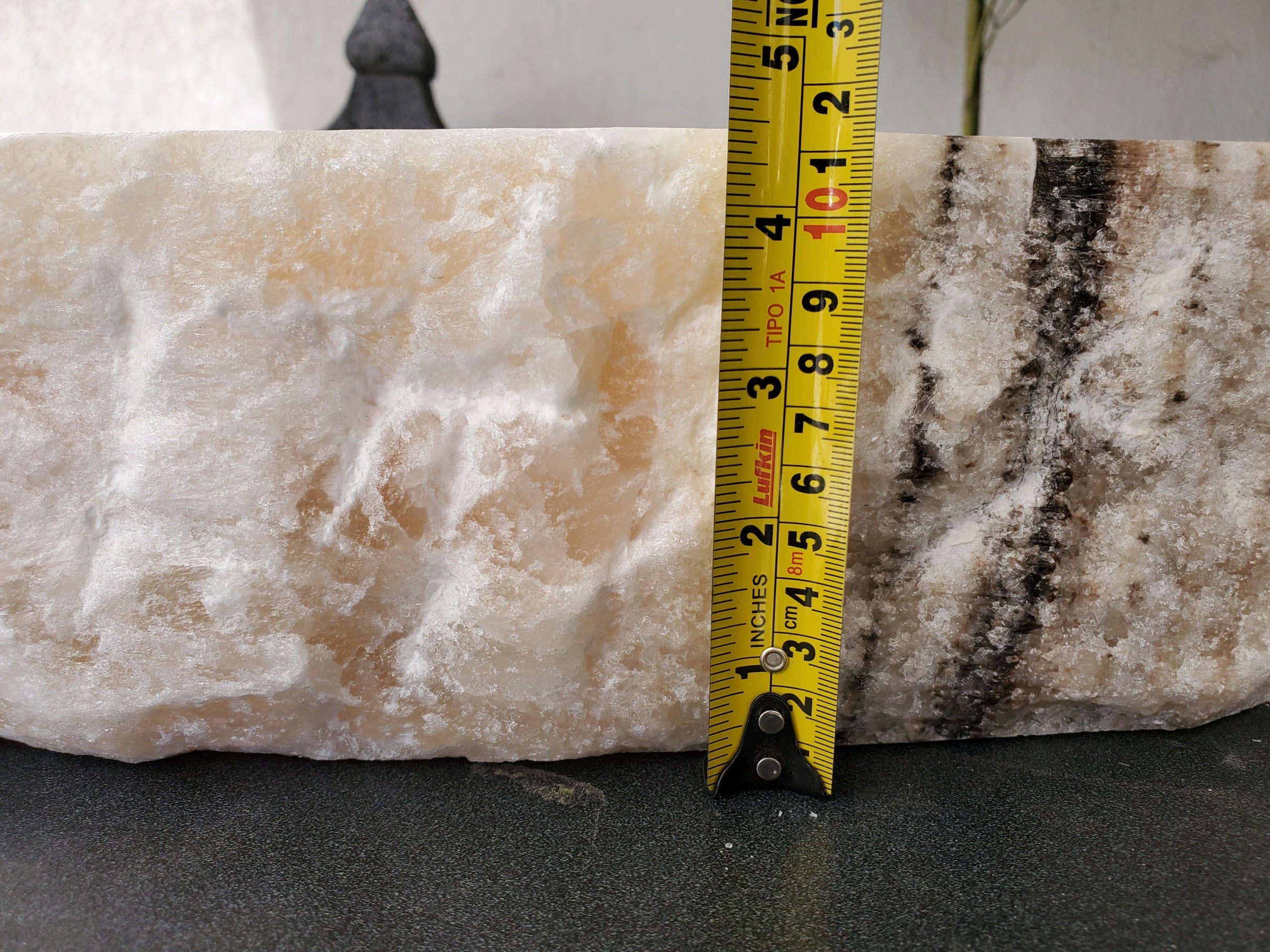 S37_17 Cream Onyx Vessel Sink – Rectangular Natural Stone Countertop Bathroom Sink 16.5 x 13.5 Inch Bathroom Sinks Featured Onyx Sinks Sinks