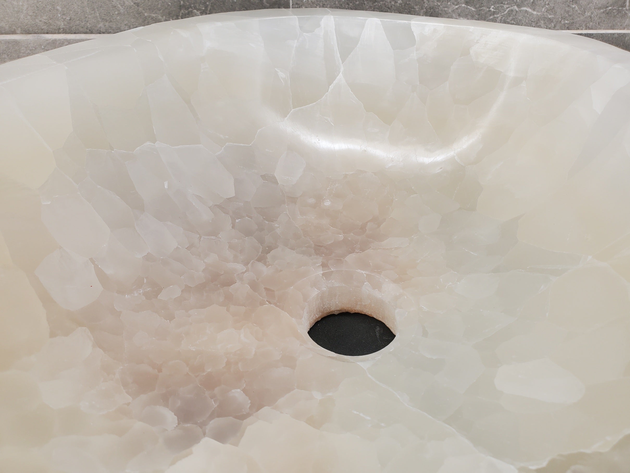 S33_19 Onyx Stone Vessel Sink