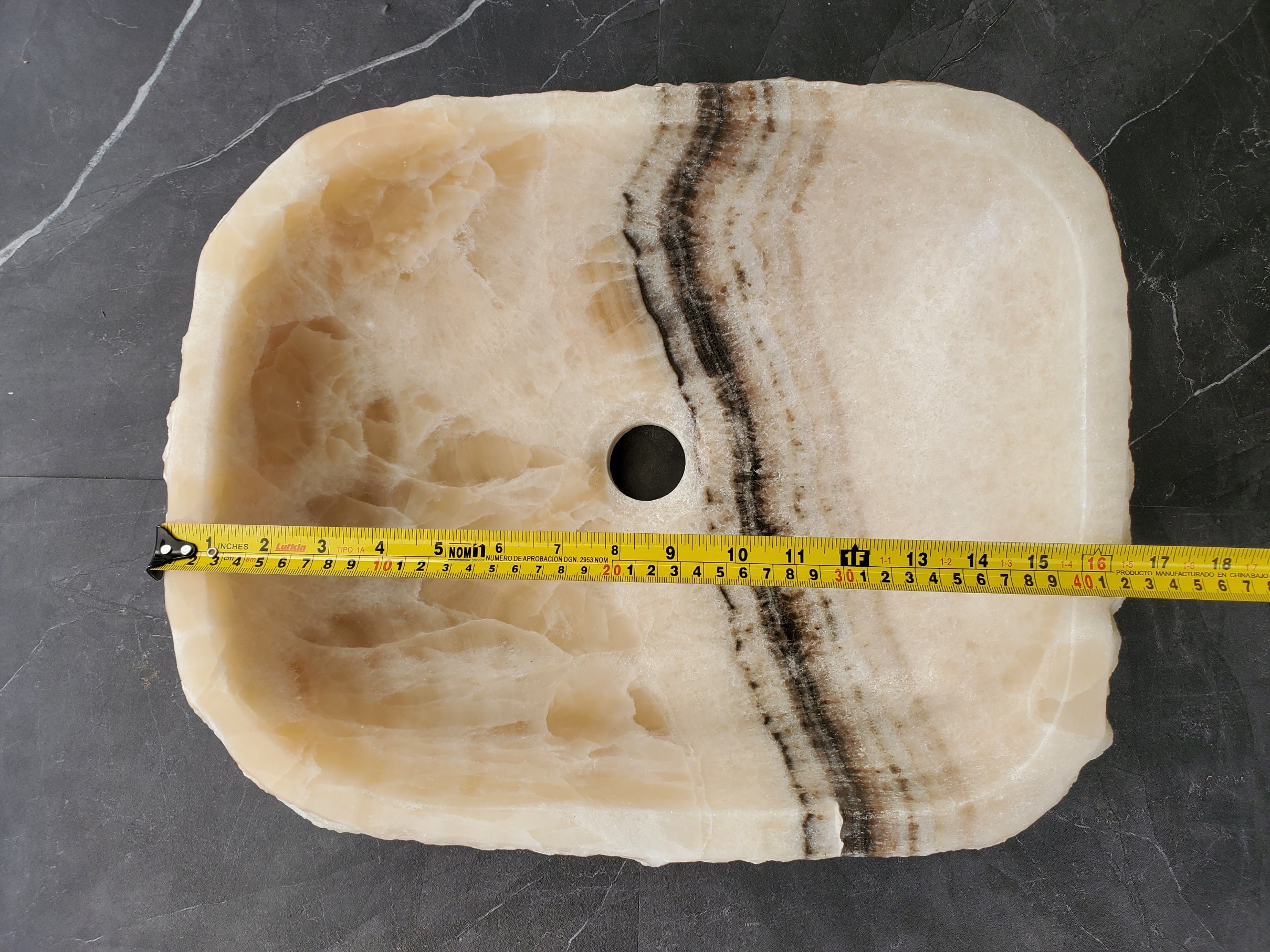 SET3706 Onyx Stone Vessel Bathroom Sink (Set of Two) Bathroom Sinks Onyx Sinks pair
