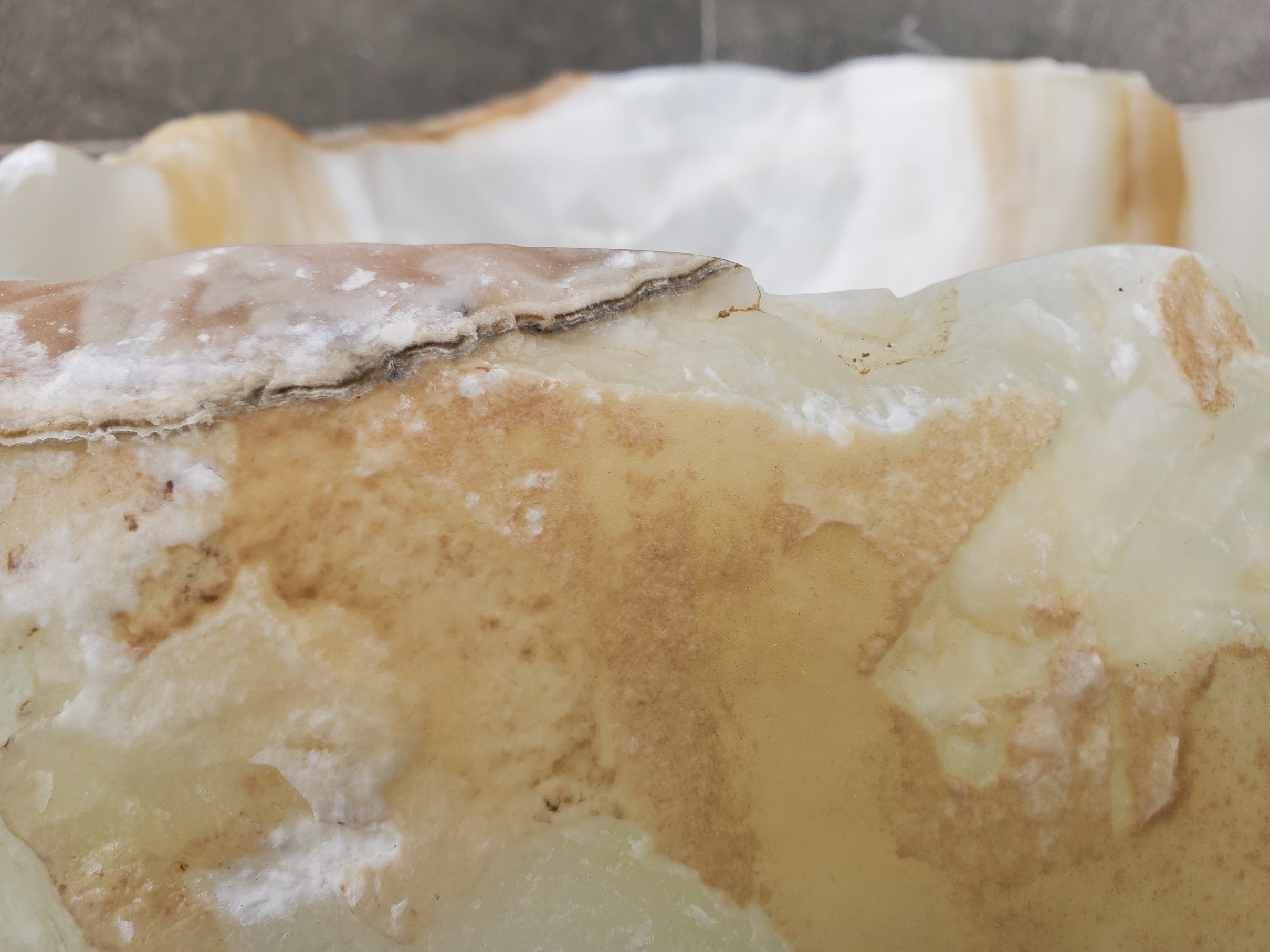 S31_49 Onyx Stone Vessel Bathroom Sink