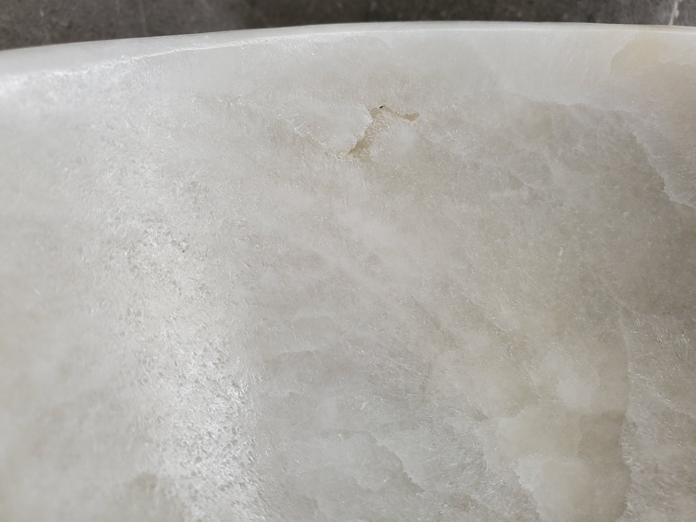 S33_33 Neutral White Onyx Bathroom Vessel Sink