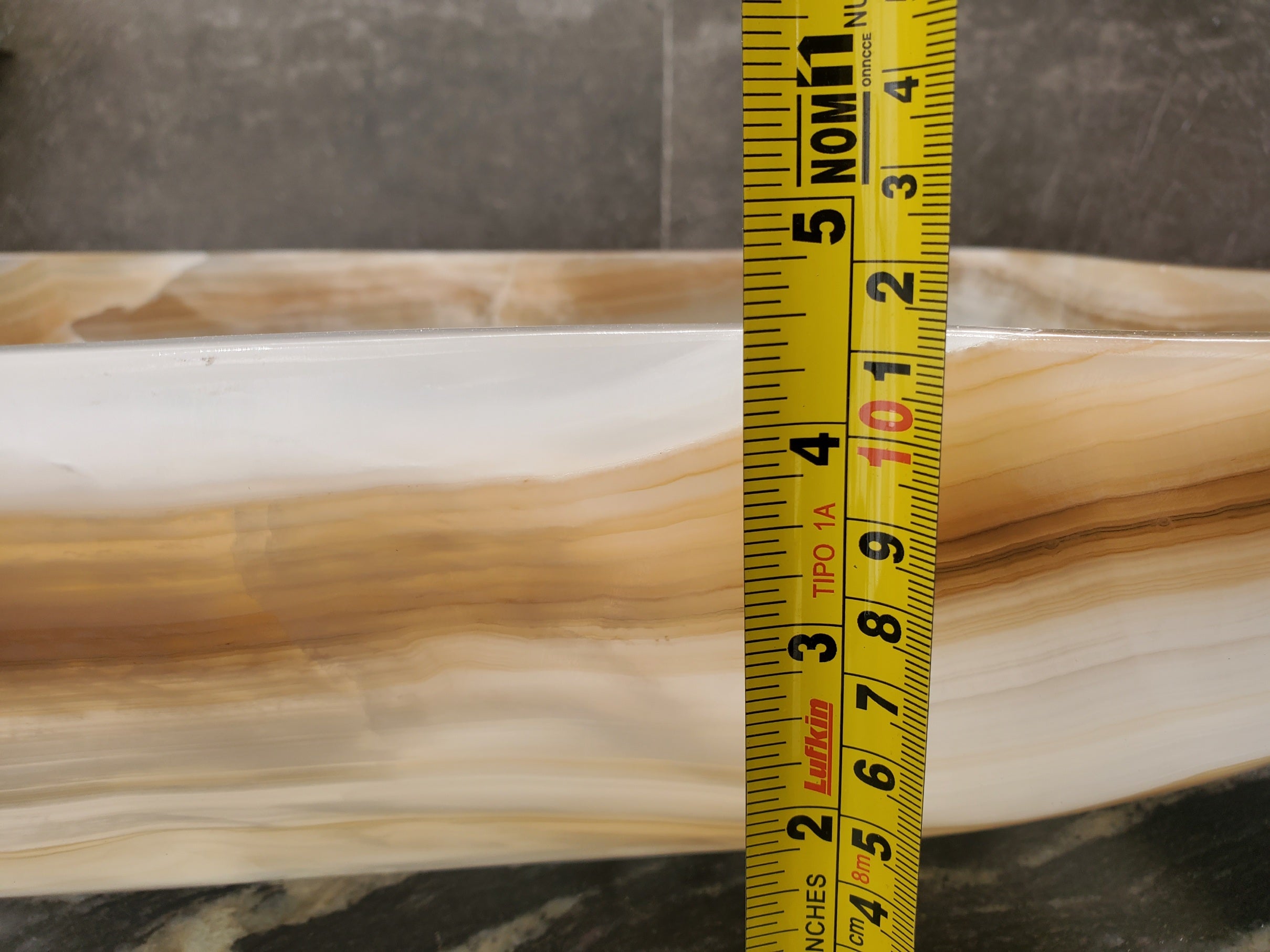 S32_14 Onyx Stone Vessel Bathroom Sink