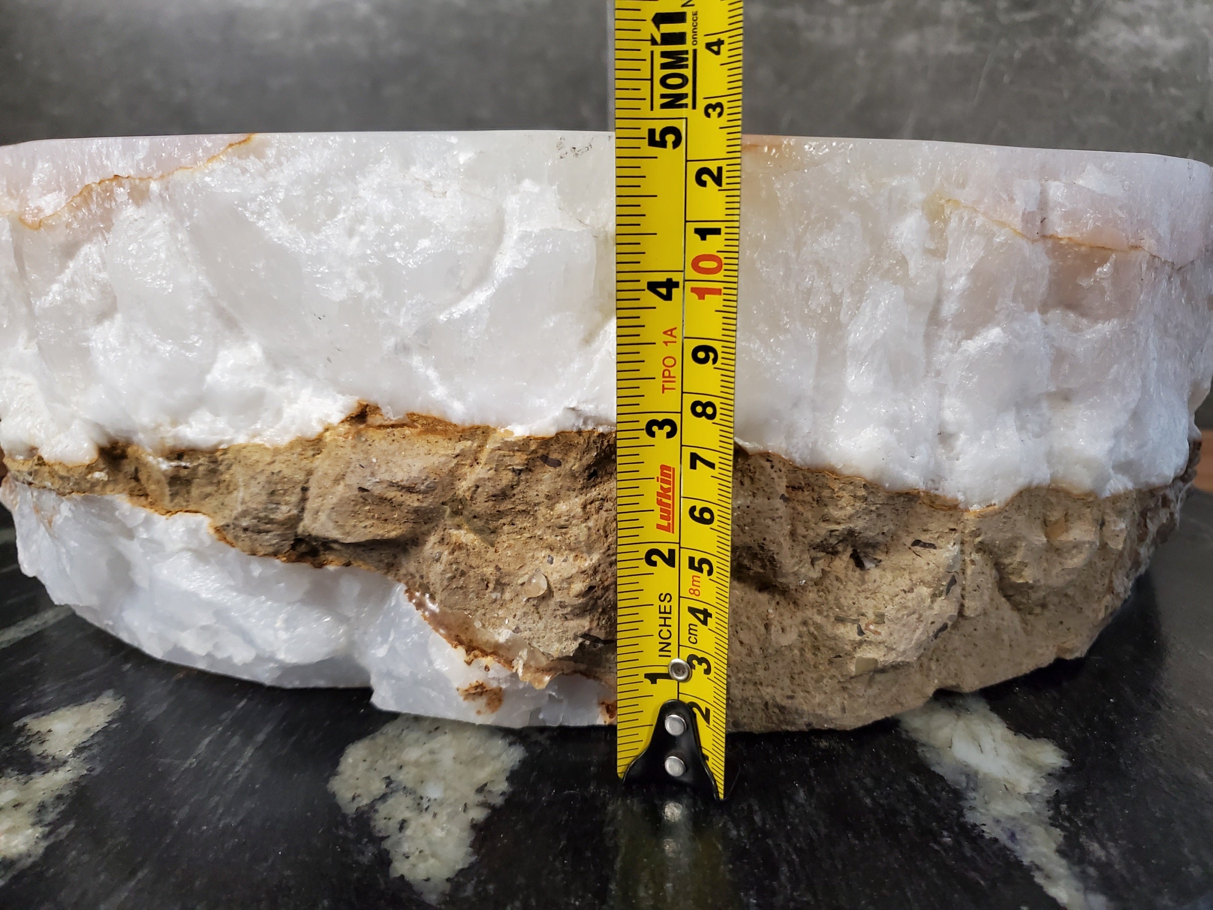 White Onyx Marble Vessel Sink, Natural Stone Vanity Basin, Polished Bathroom Countertop Sink, Spa Decor 16x16 Inch S40_07 Bathroom Sinks Featured Onyx Sinks Sinks