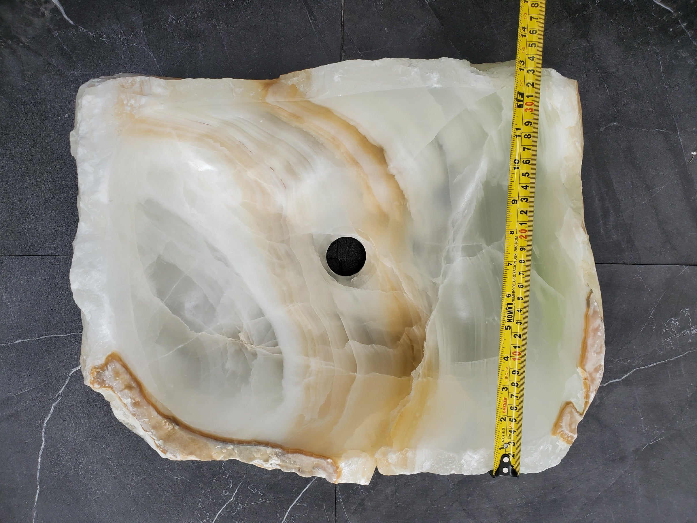 SET3168 Onyx Stone Master Bath Set of 2 (Two) Vessel Sinks