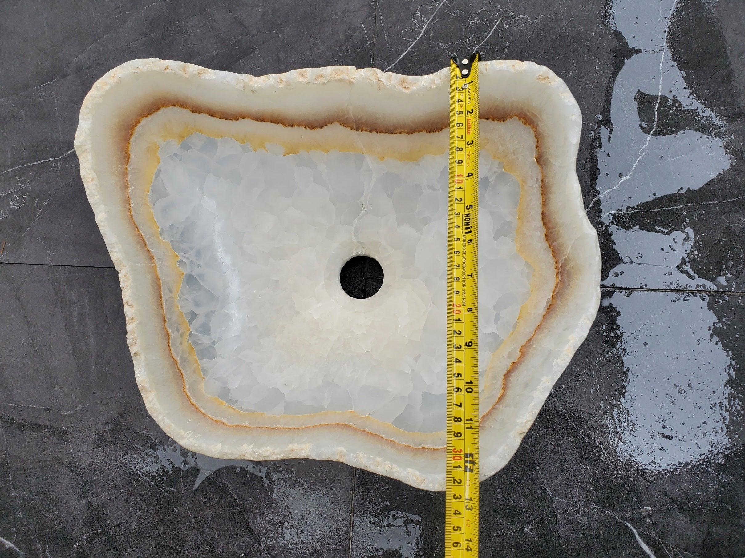 S32_03 Onyx Stone Vessel Bathroom Sink