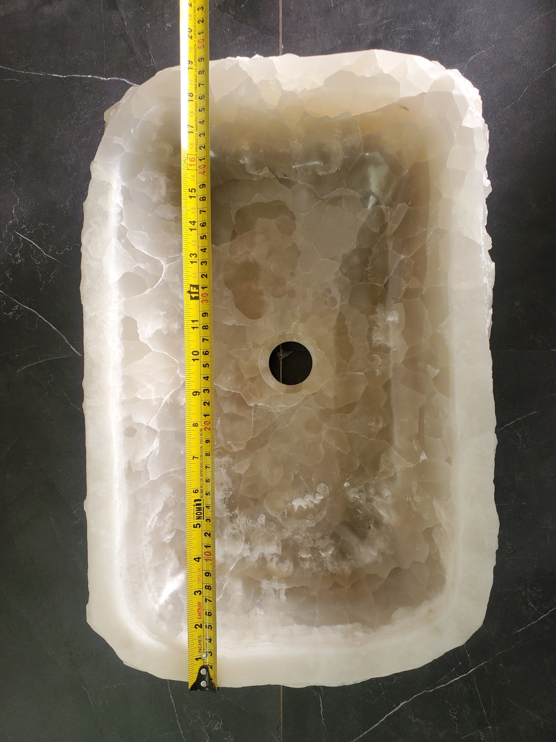 S33_14 Onyx Stone Vessel Sink