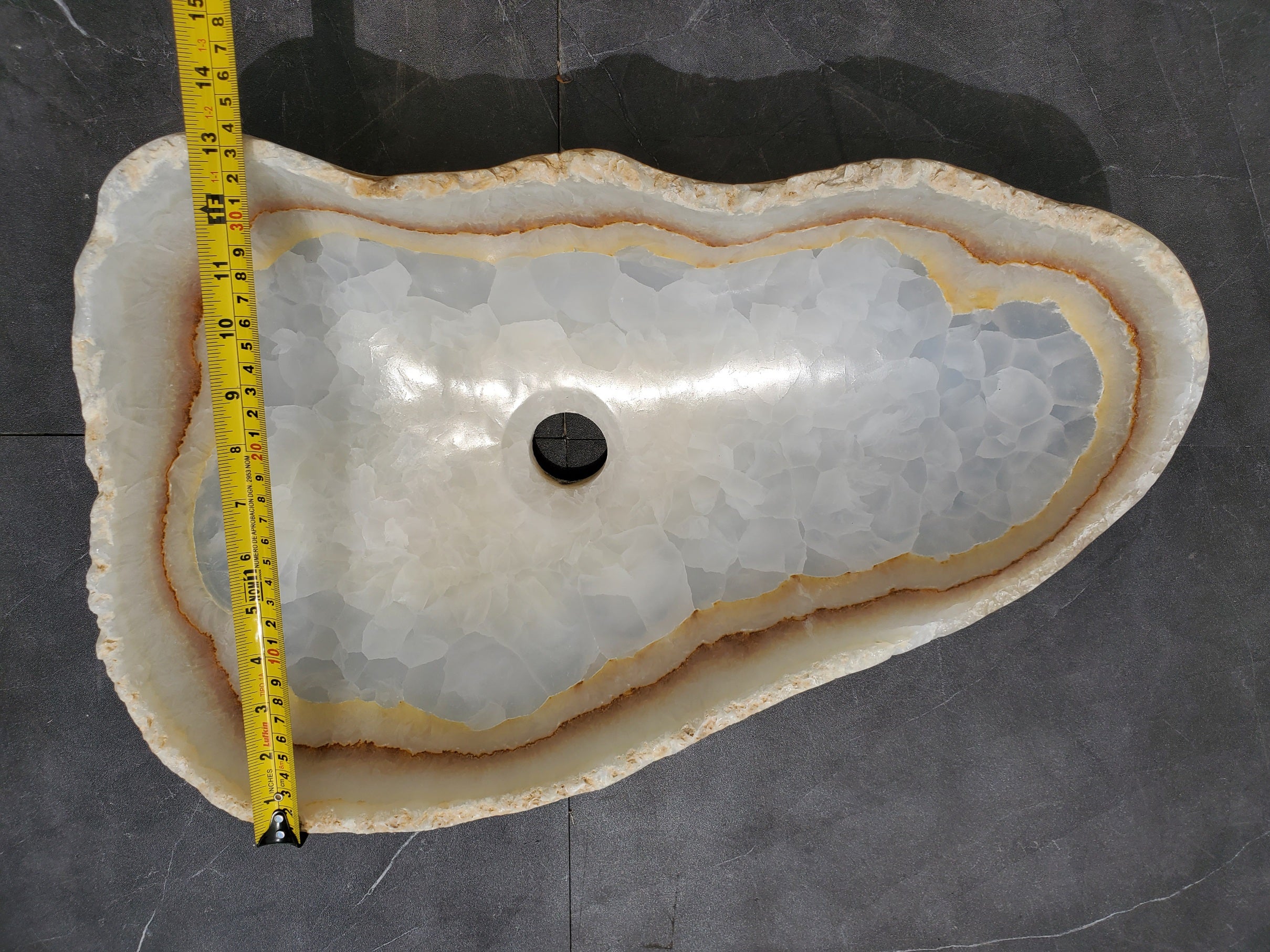 SET3166 Onyx Stone Master Bath Set of 2 (Two) Vessel Sinks