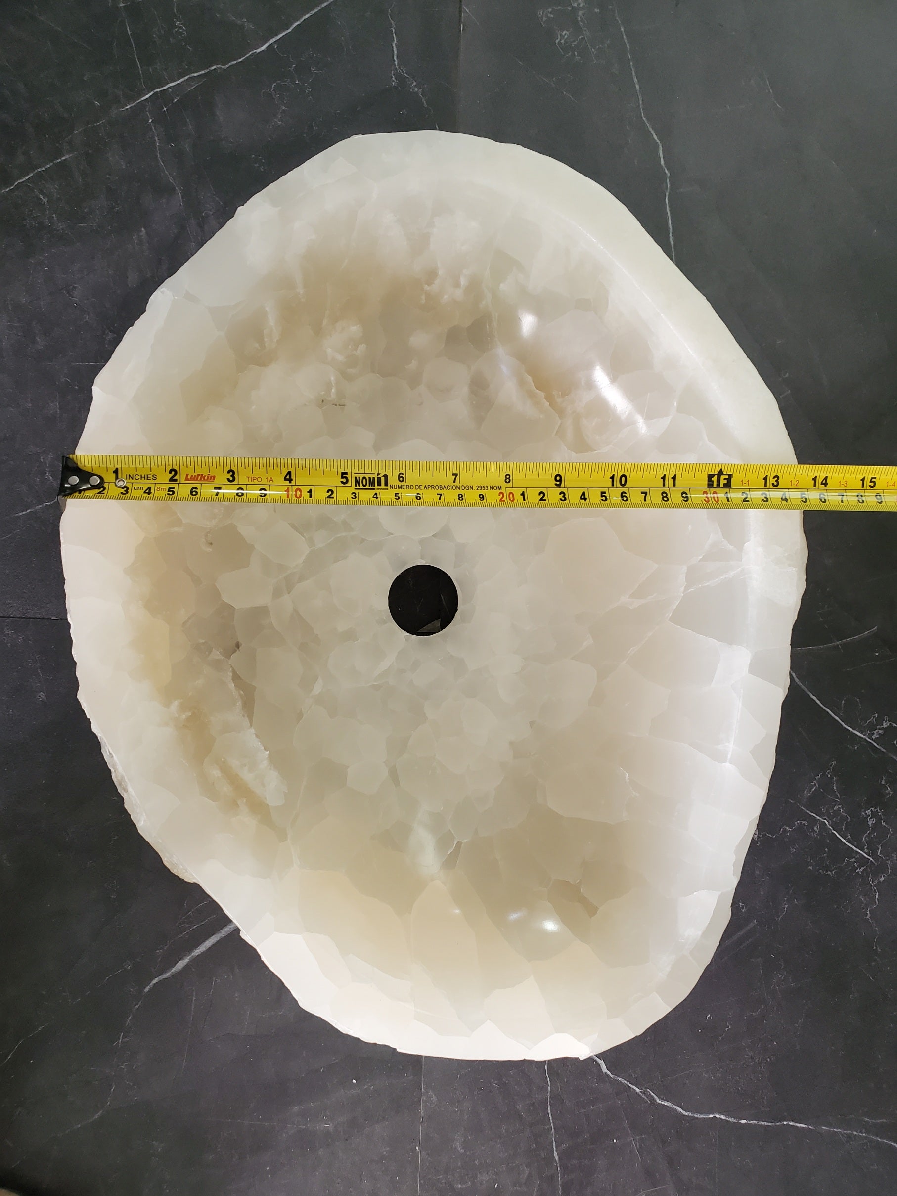 S33_20 Onyx Stone Vessel Sink - 16 x 13 inch