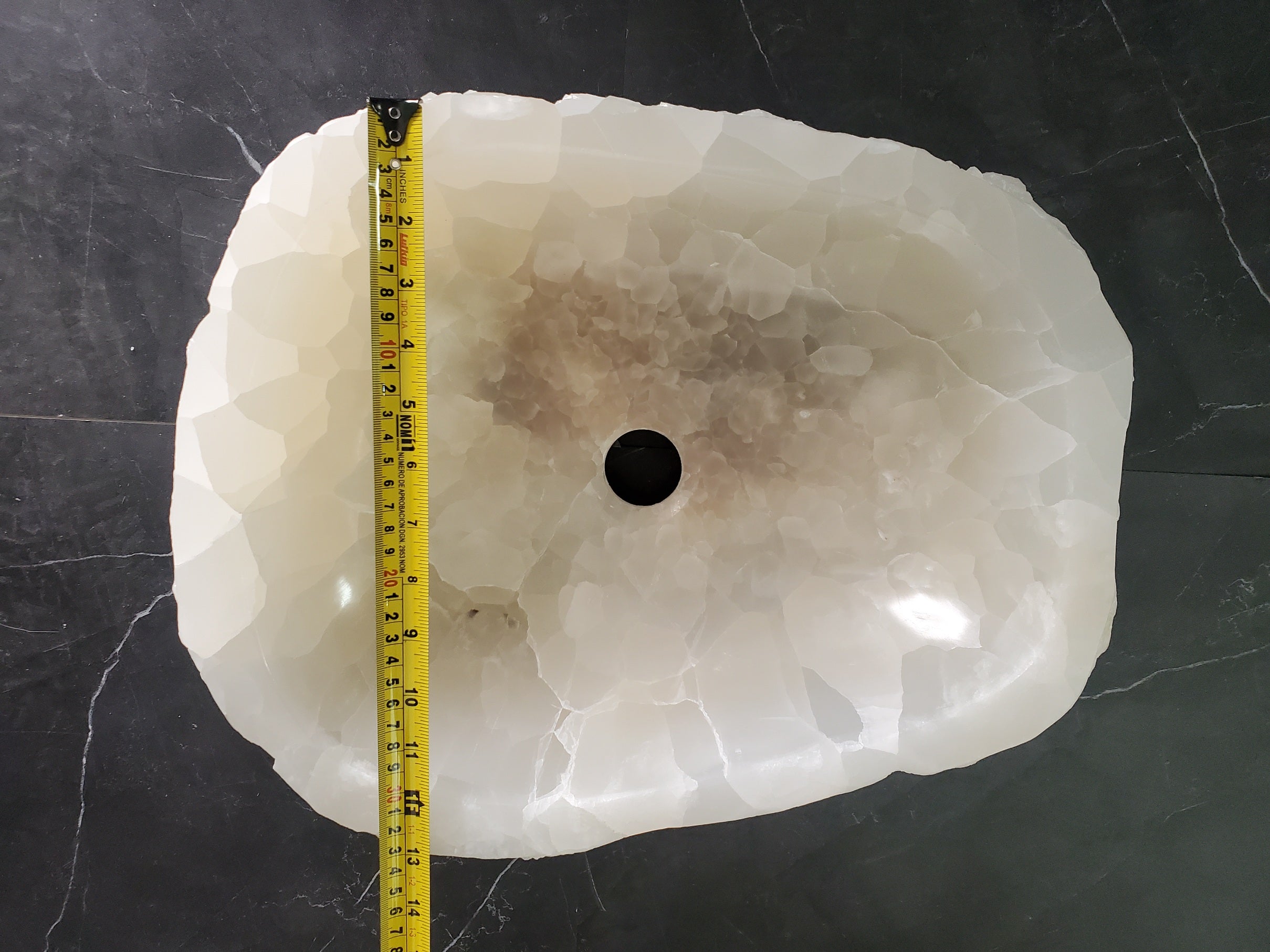 S33_19 Onyx Stone Vessel Sink