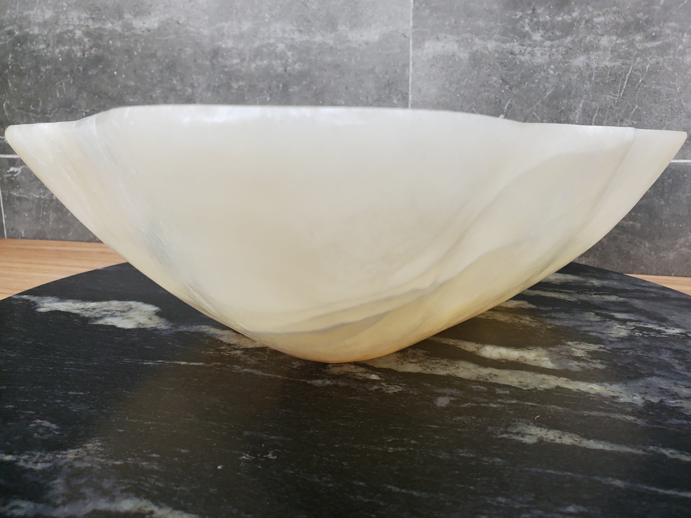 S32_04 Onyx Stone Vessel Bathroom Sink