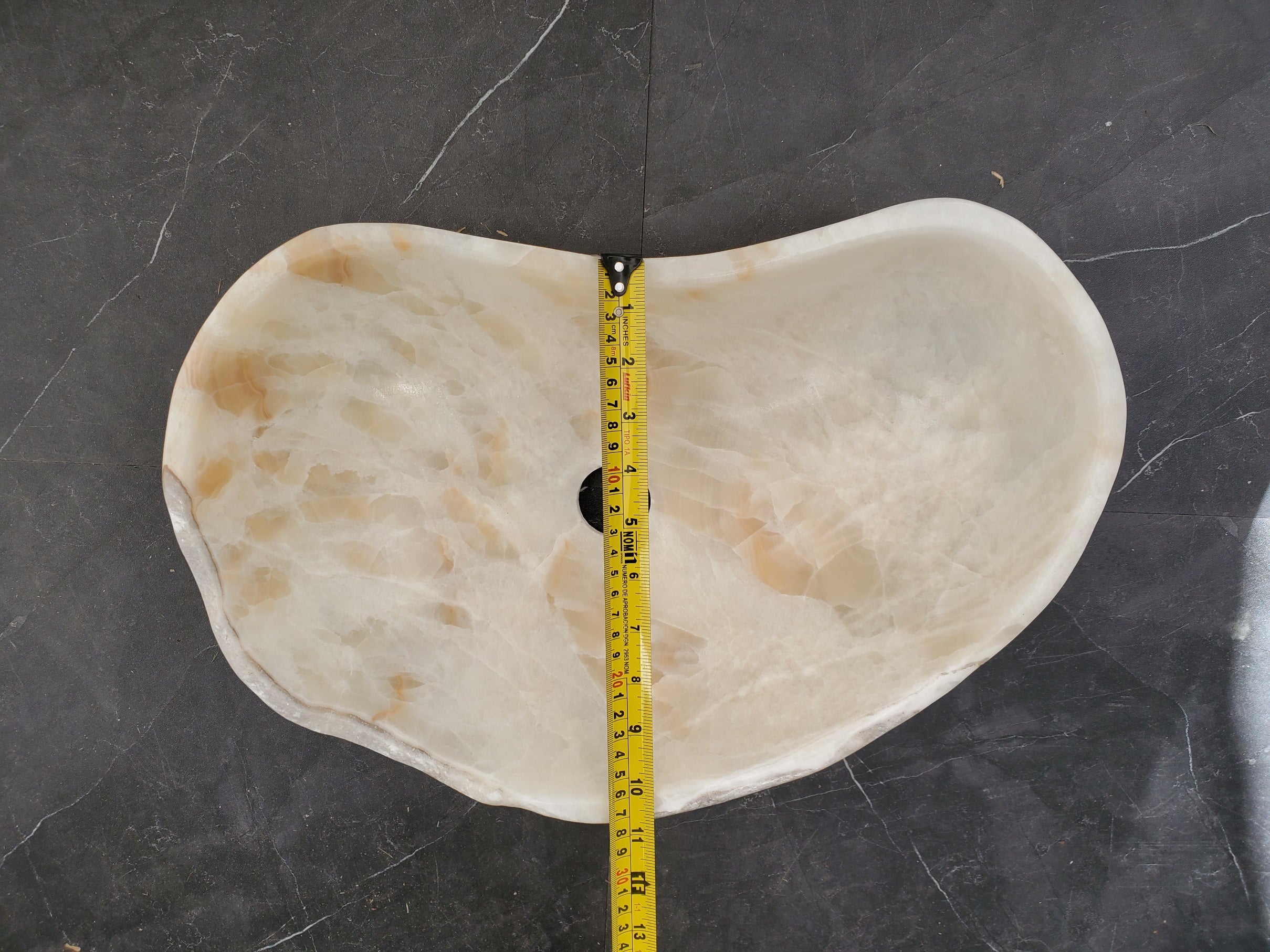 S33_33 Neutral White Onyx Bathroom Vessel Sink