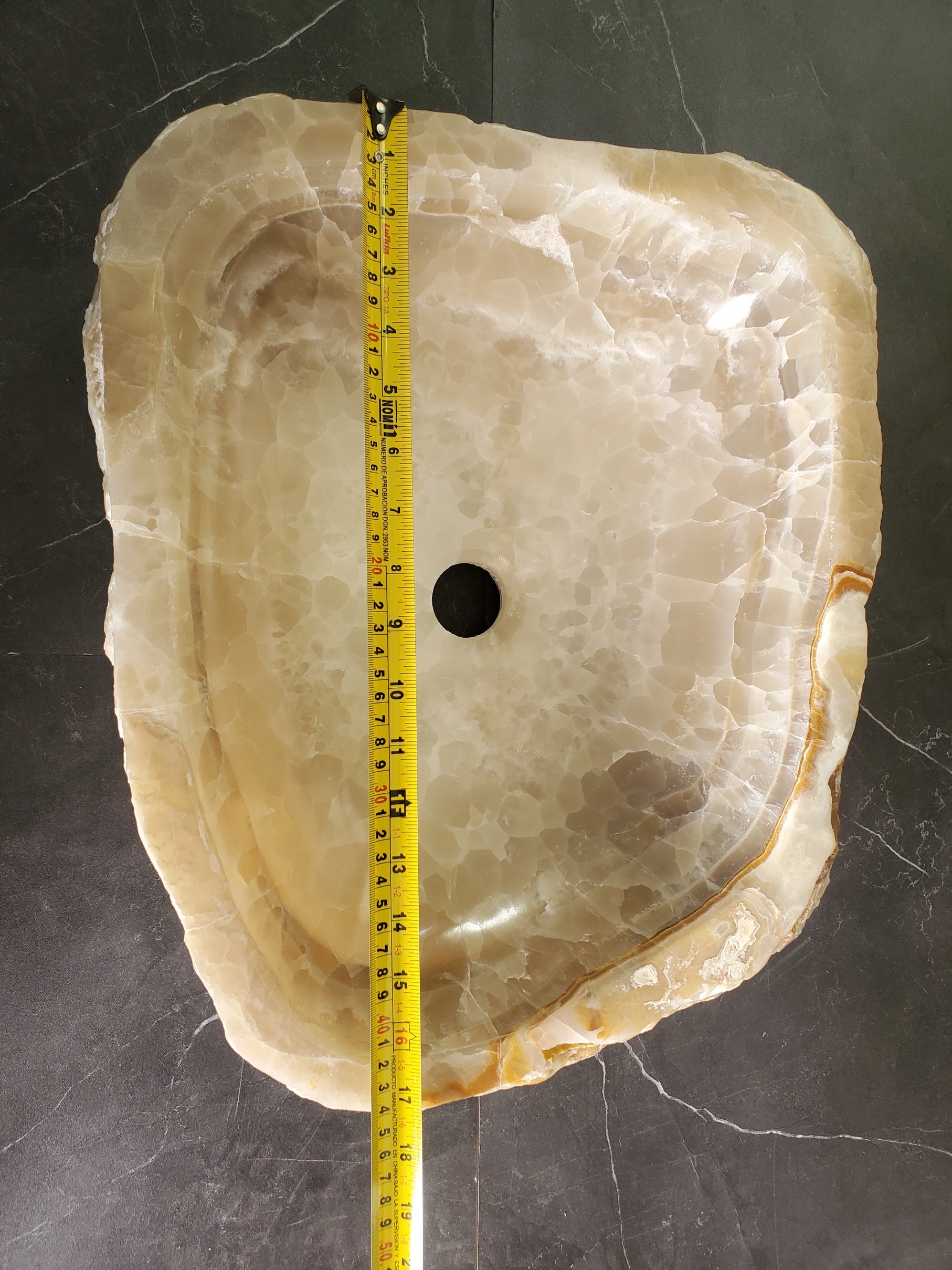 S33_15 Onyx Stone Vessel Sink