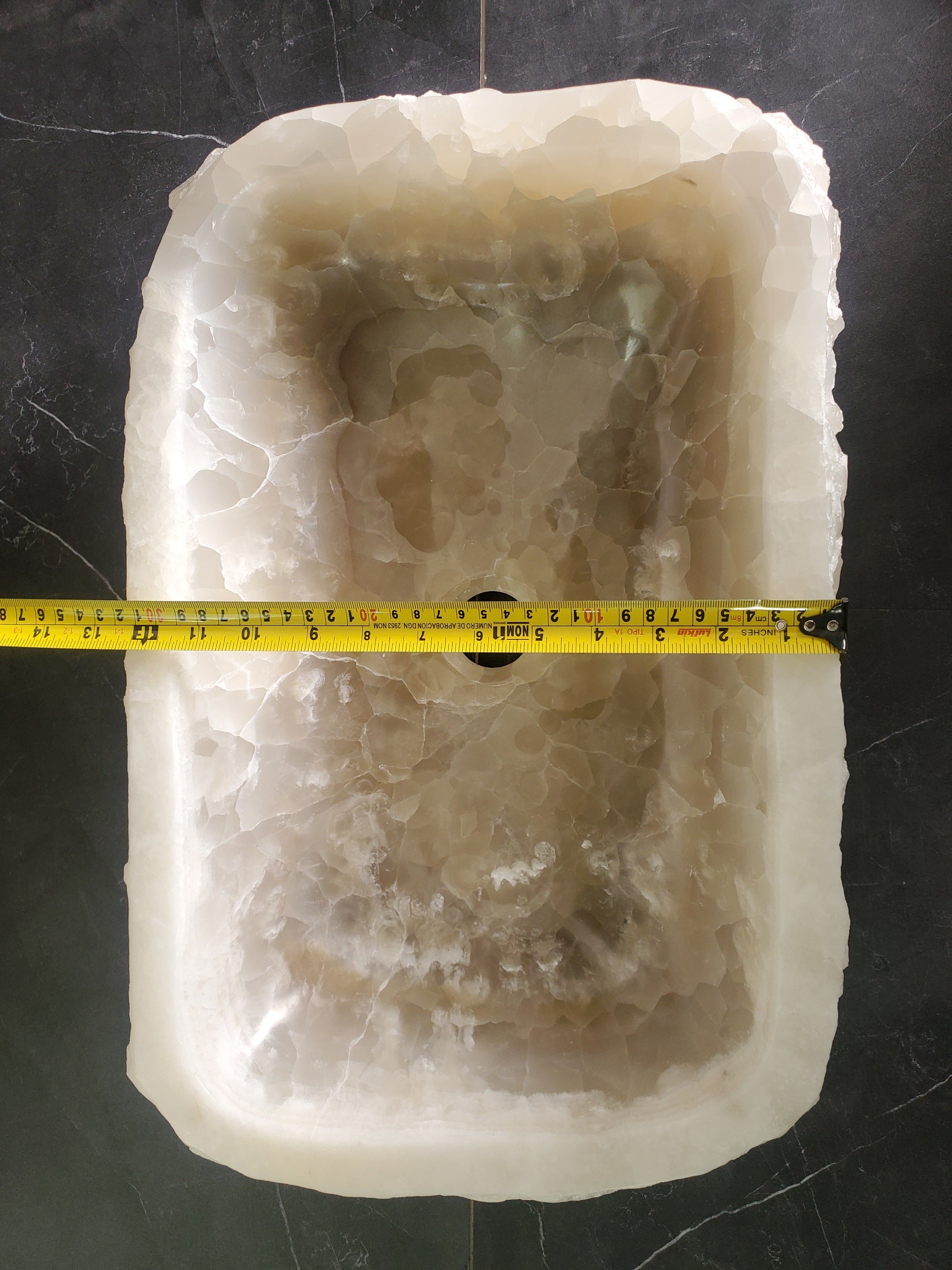 S33_14 Onyx Stone Vessel Sink