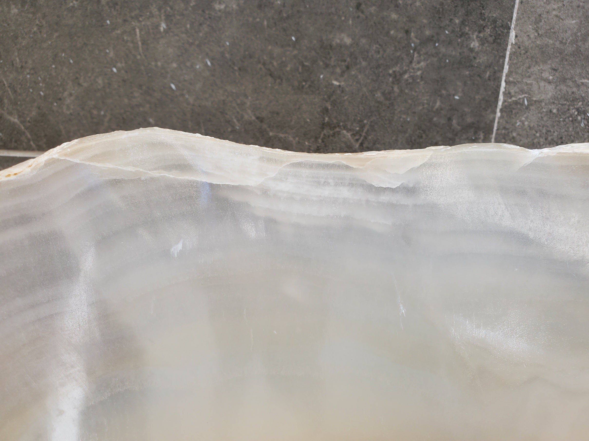 S32_21 Onyx Stone Vessel Bathroom Sink