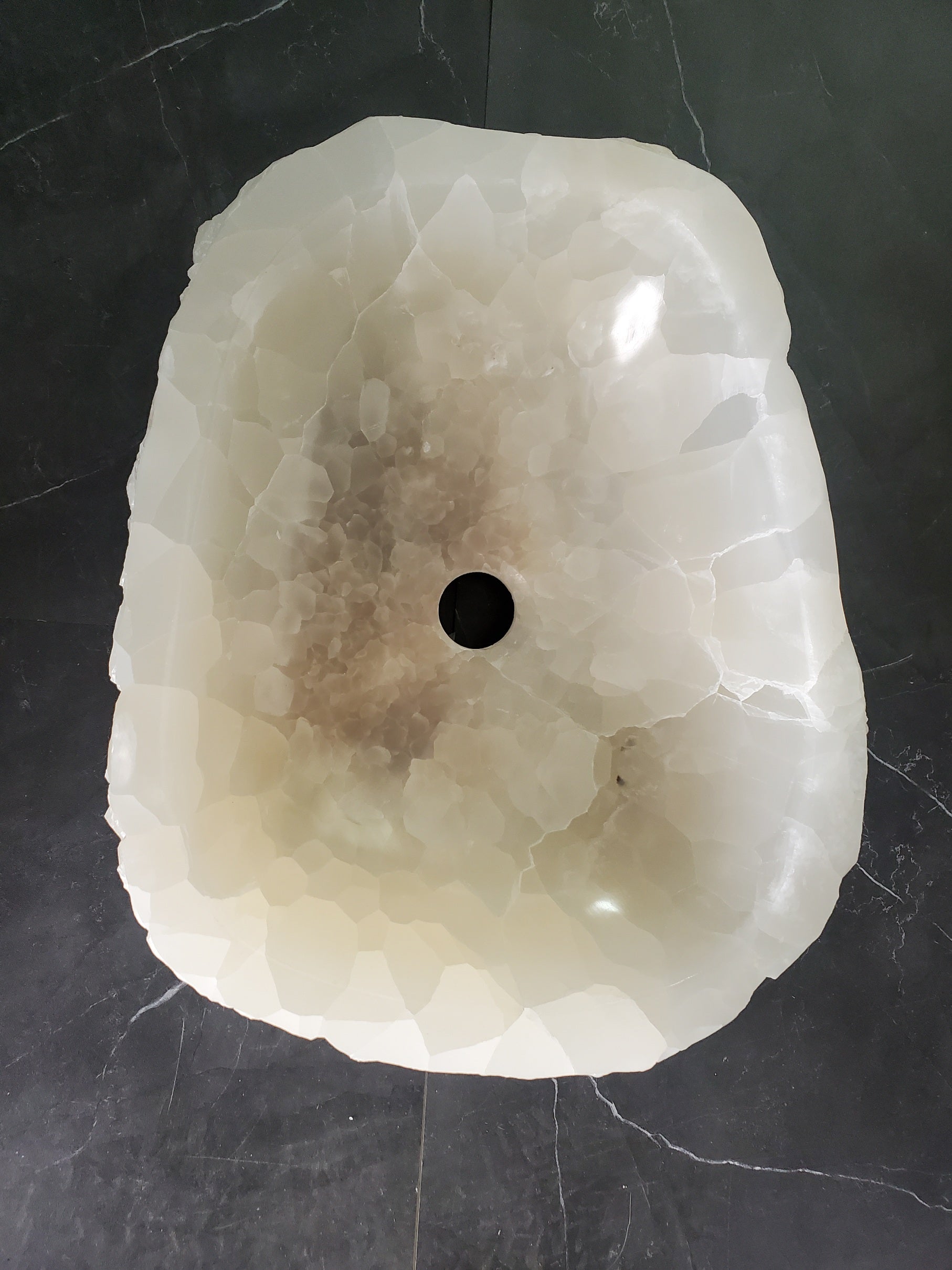 S33_19 Onyx Stone Vessel Sink