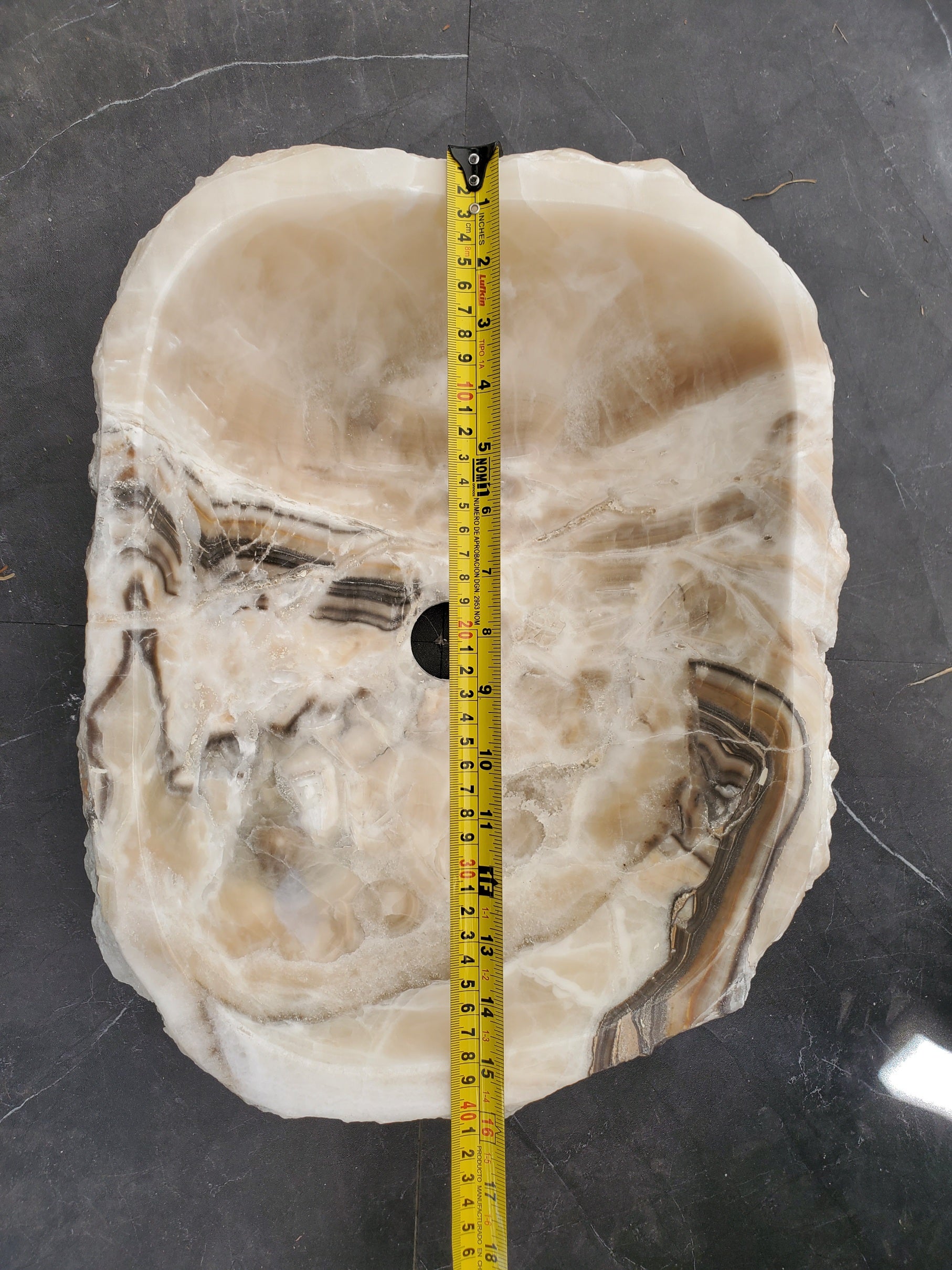 S33_10 Onyx Stone Vessel Sink