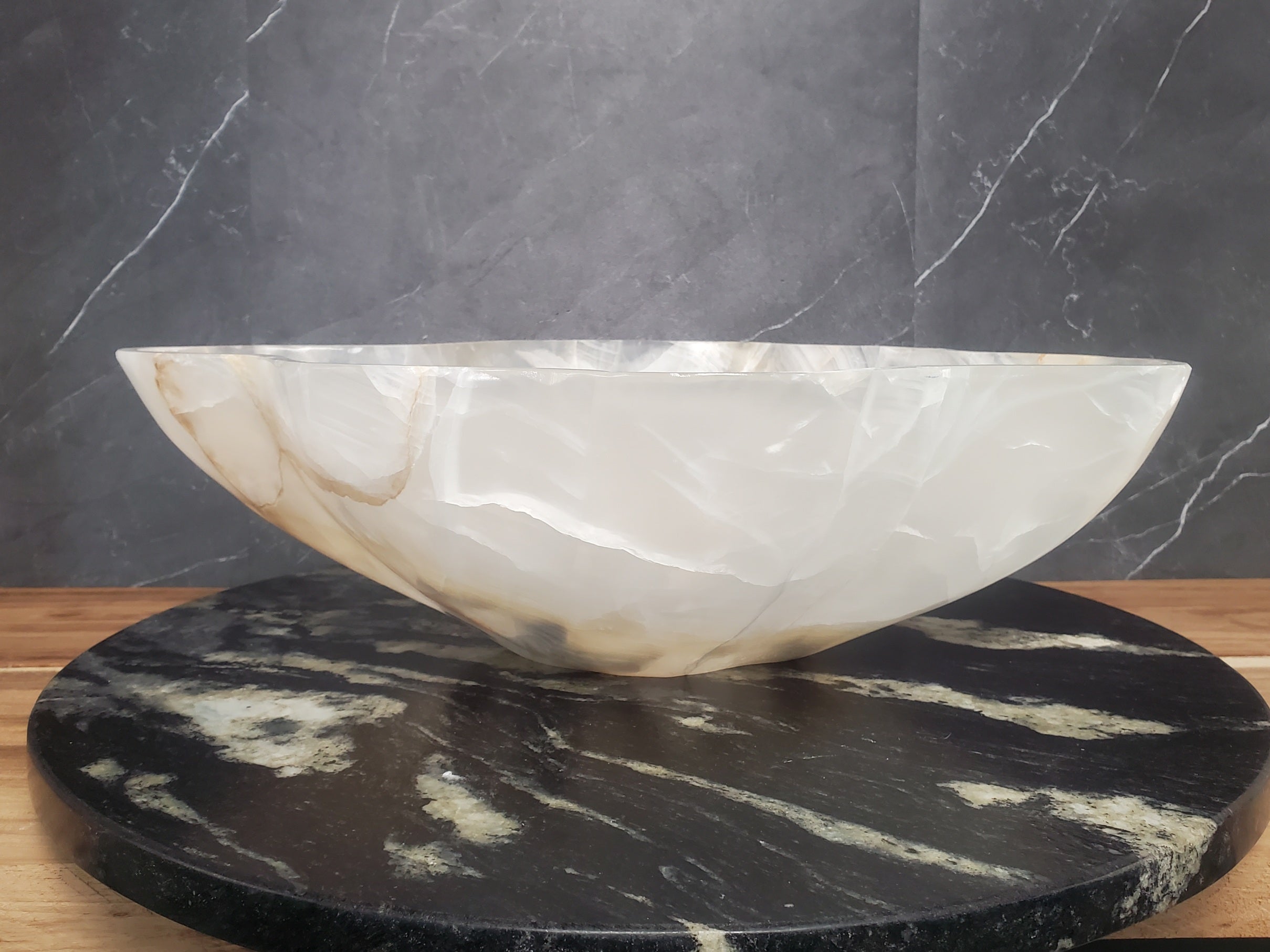 S28_01 Onyx Stone Bathroom Vessel Sink