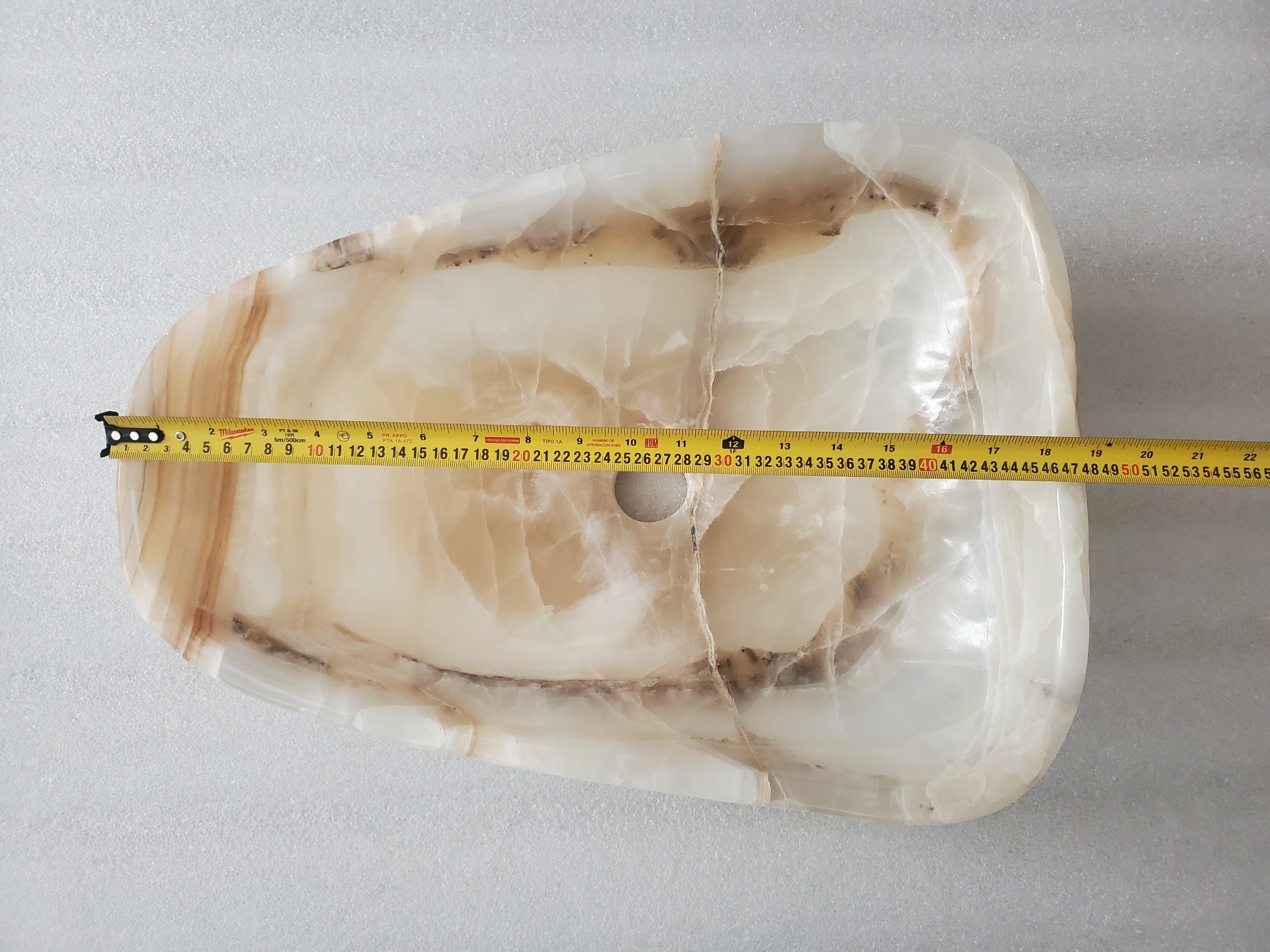 S24_01 Onyx Stone Bathroom Vessel Sink