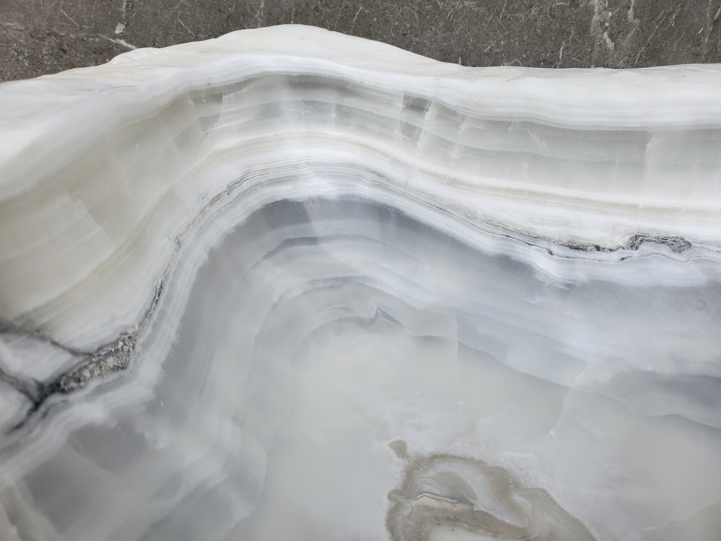 S30_07 Onyx Stone Vessel Bathroom Sink - 18 x 14 inch