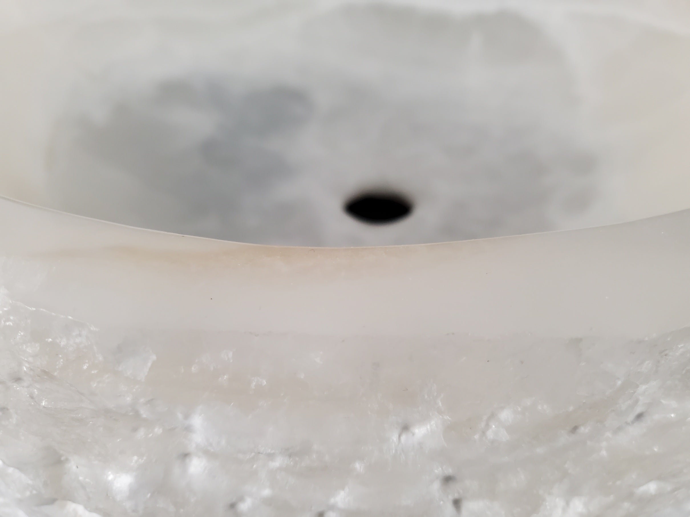 S27_13 Round Onyx Stone Vessel Sink - 15.5 x 15.5 inch